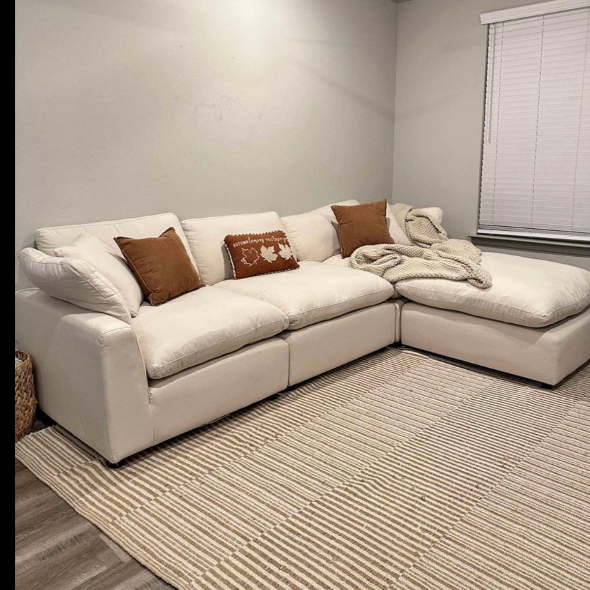 SAND LINEN CLOUD COUCH MODULAR SECTIONAL