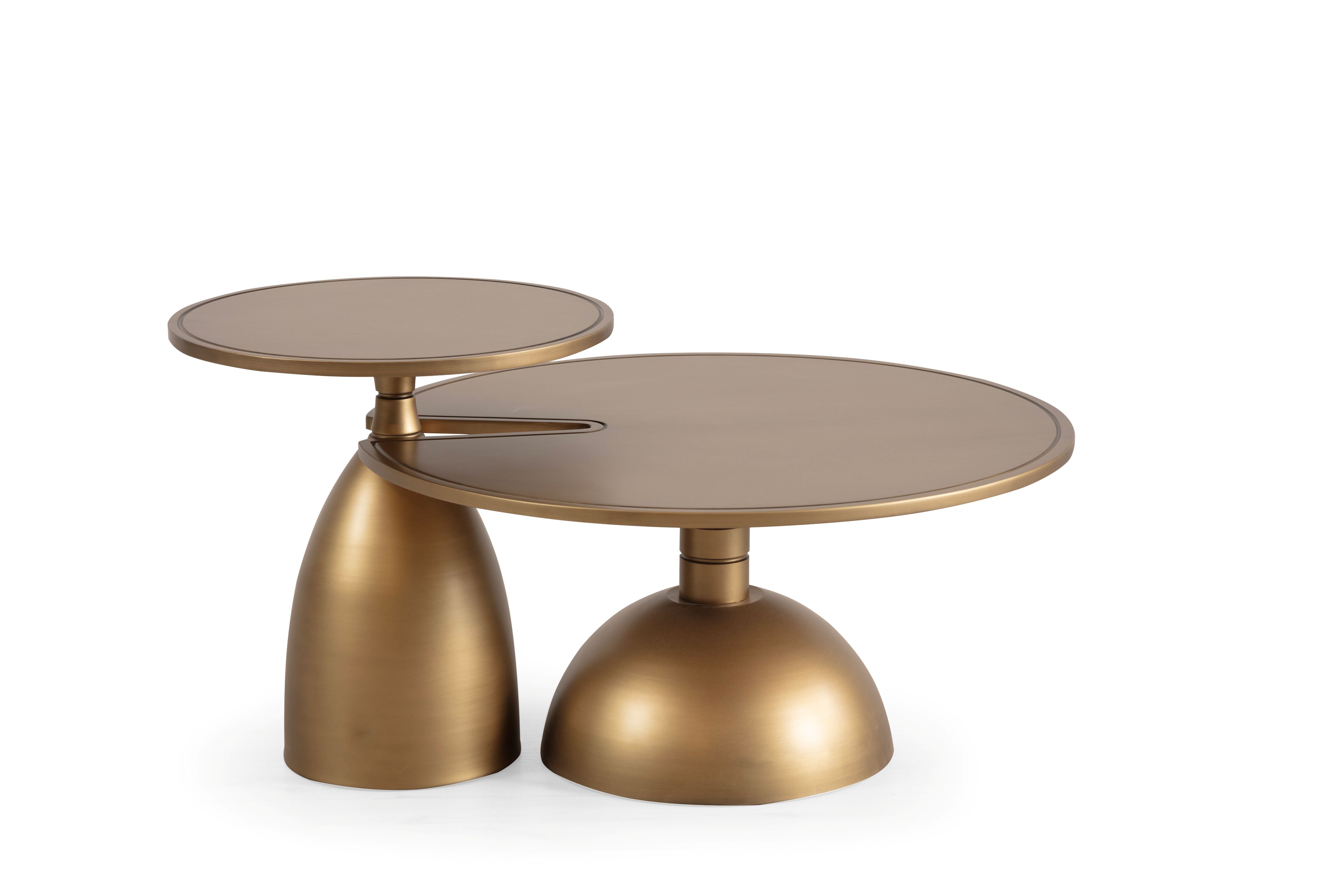 Gold 2-Piece Coffee Table Set, view 2