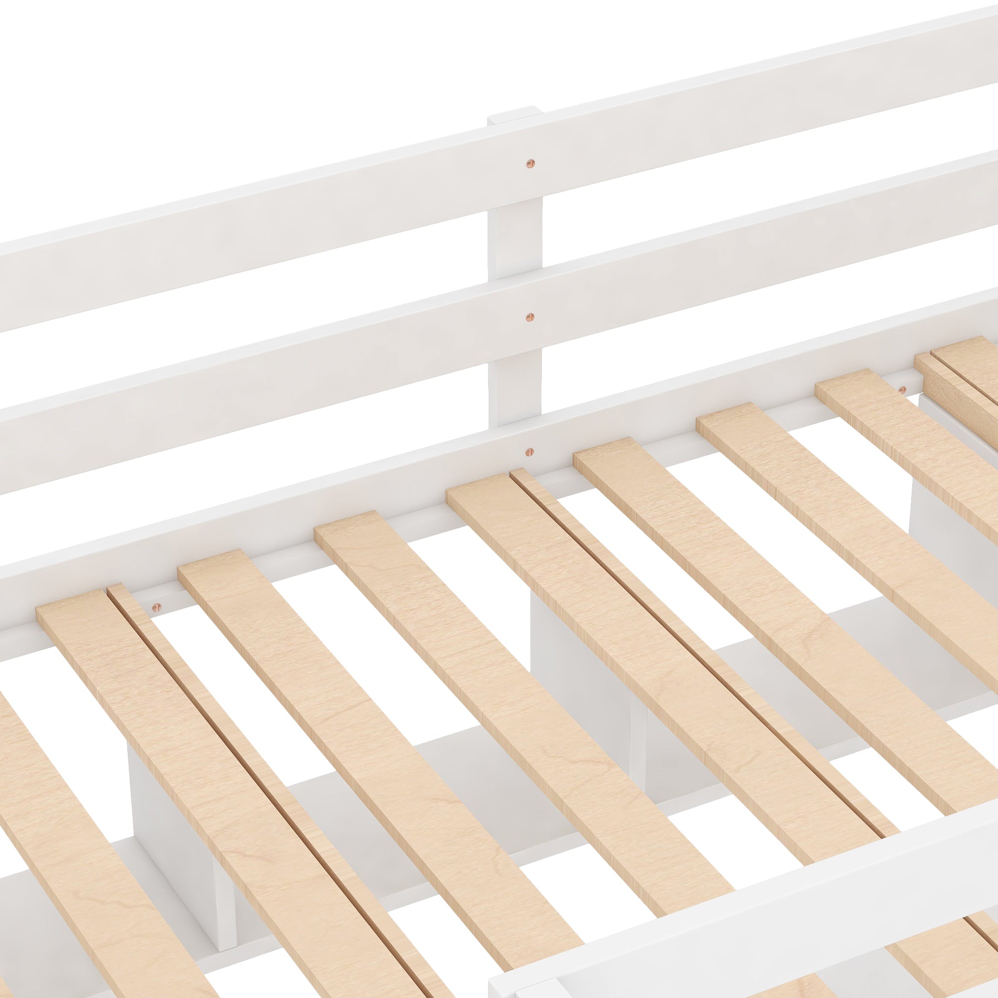 Twin Size Loft Bed with Convenient Desk, Shelves, and Ladder, White(Similar SKU:SM001302AAK)