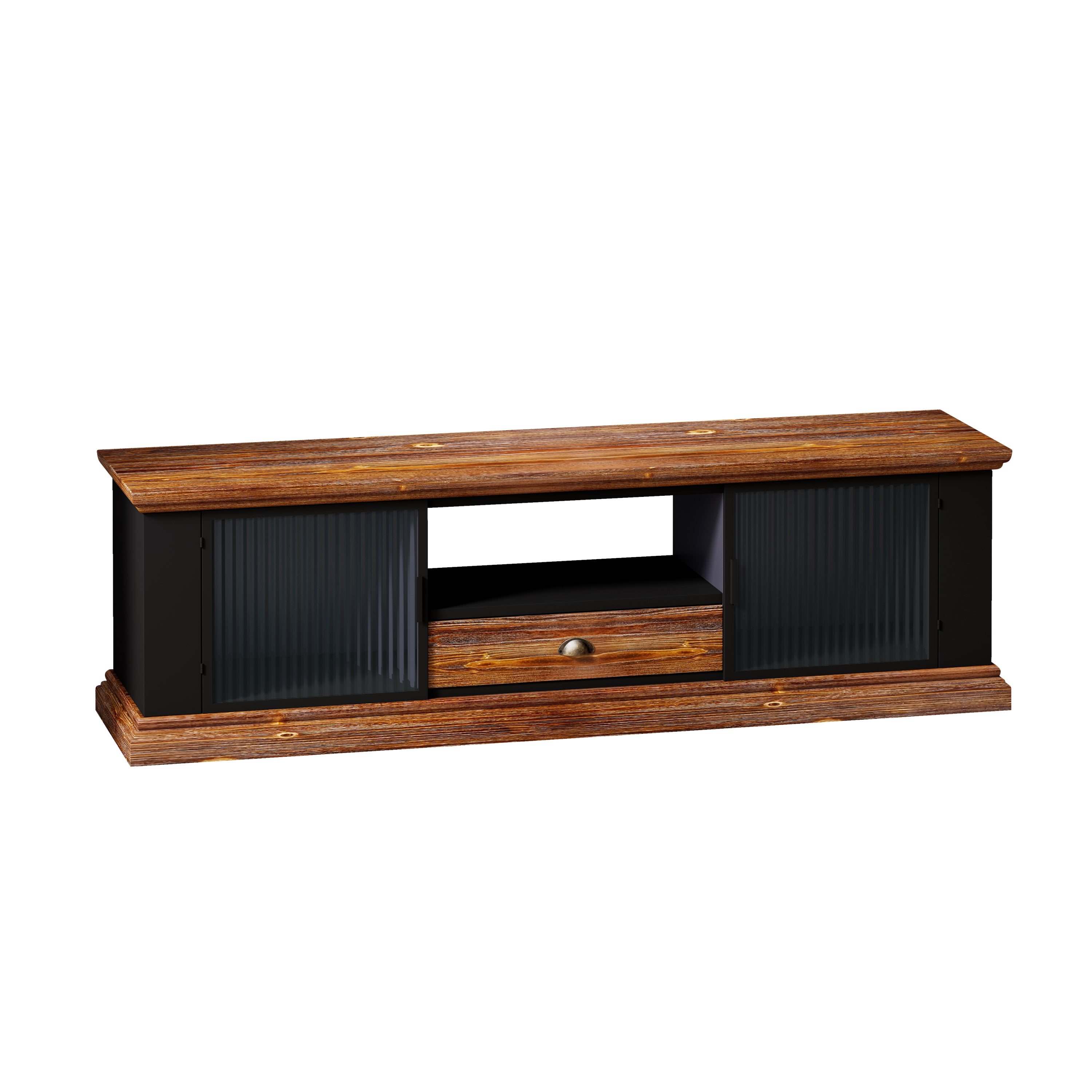 Modern Design TV stand with 2 Storage Cabinets and Drawer,TV Console Table Media Cabinet,for Living Room Bedroom