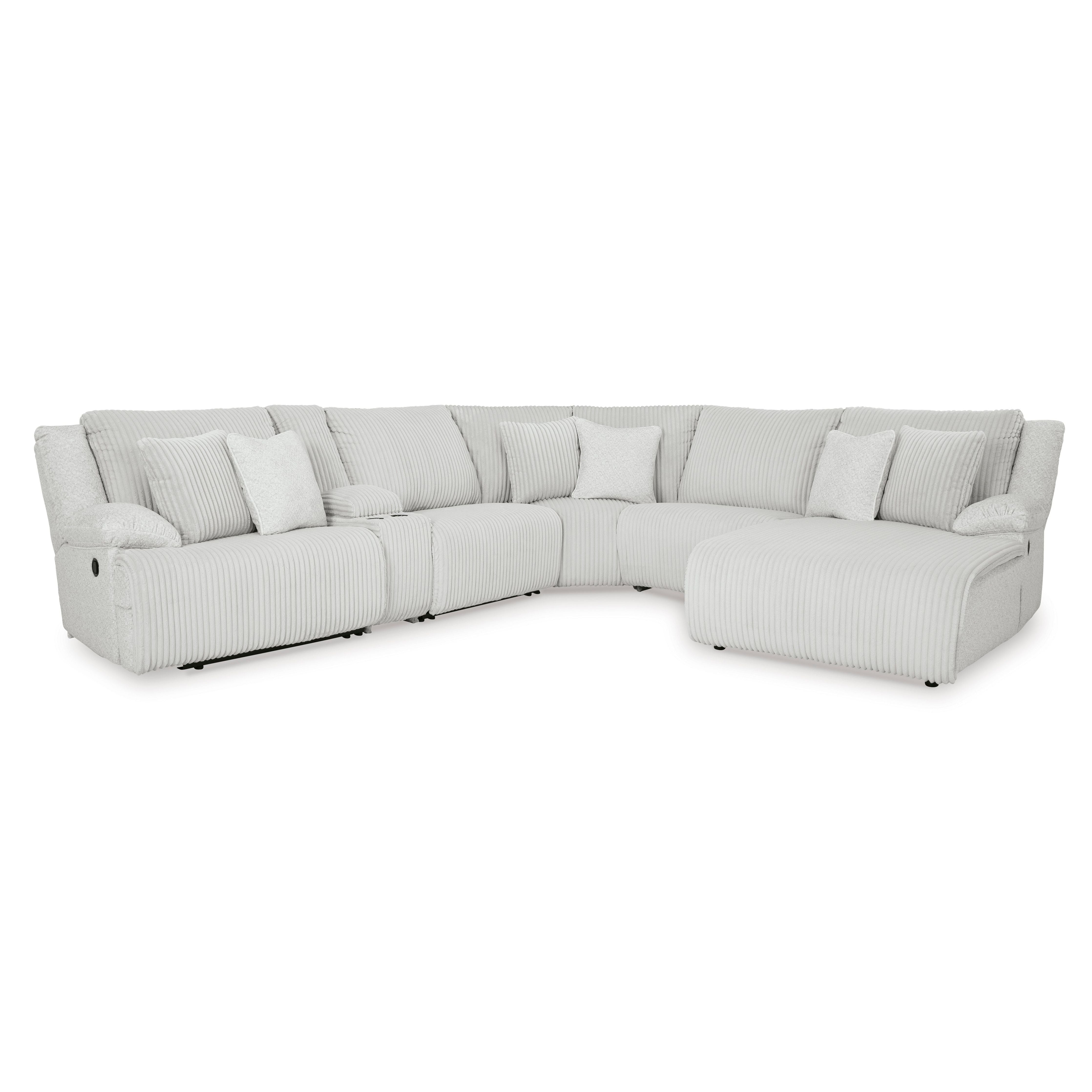Ashley Top Tier Fossil 6-Piece Reclining Sectional with Chaise, view 2