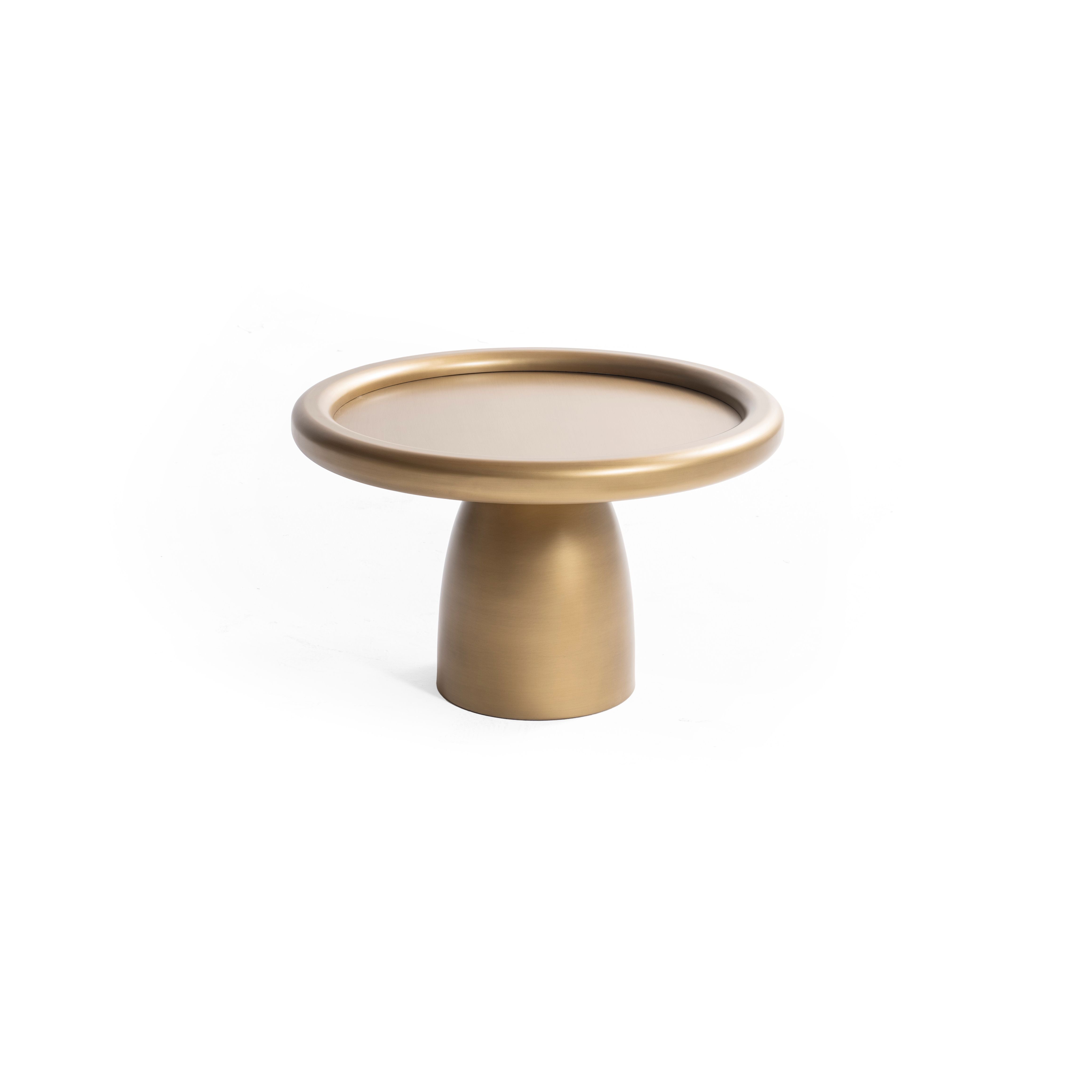 Gold Pedestal 3-Piece Coffee Table Set, view 10