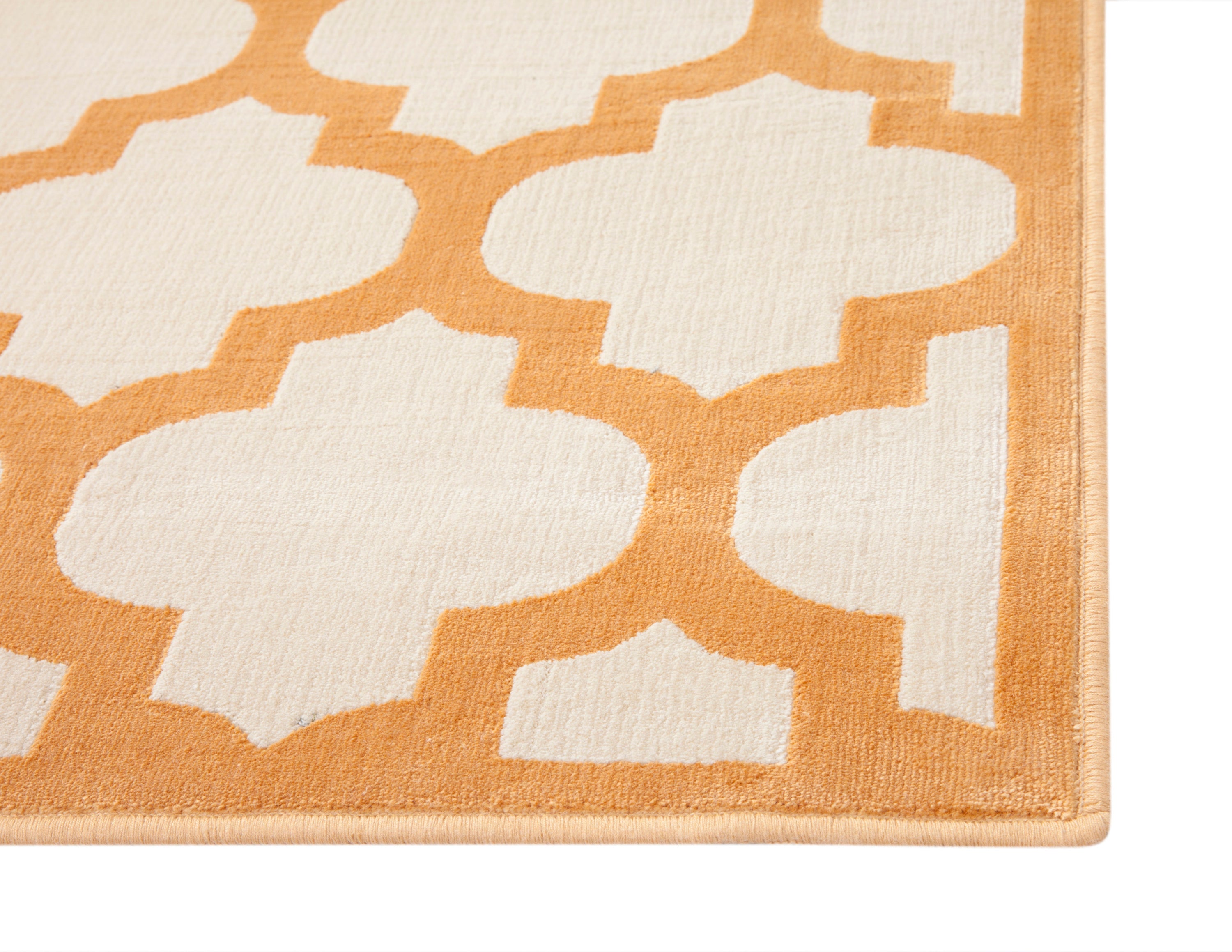 Trellis Tangerine/Ivory Area Rug 8x10