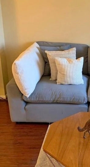 SILVER VELVET CLOUD MODULAR SECTIONAL