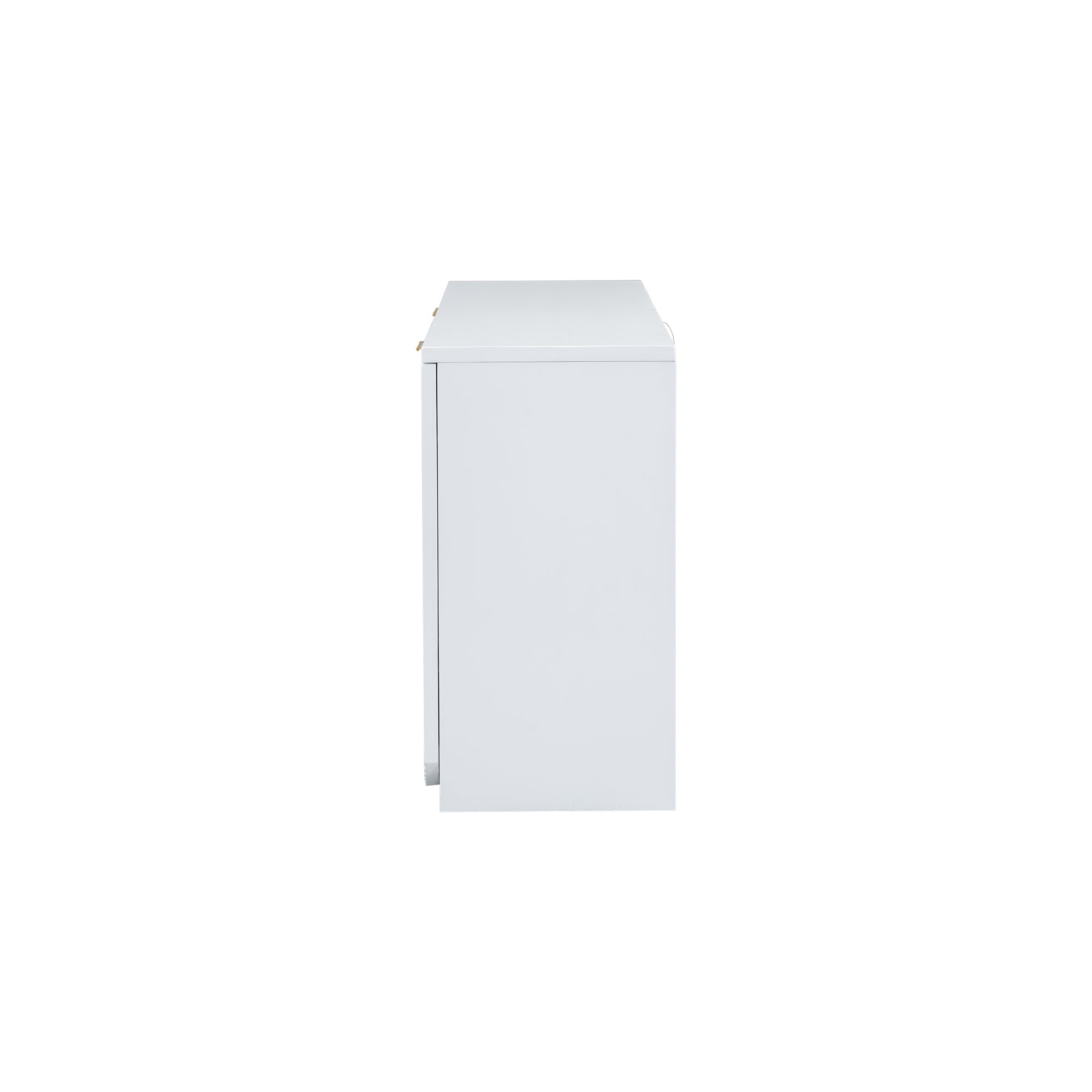 U-Style Vertical Stripes and Wavy Design of a Four-Door Cabinet Cabinet Suitable for Hallway, Entryway, Living Room
