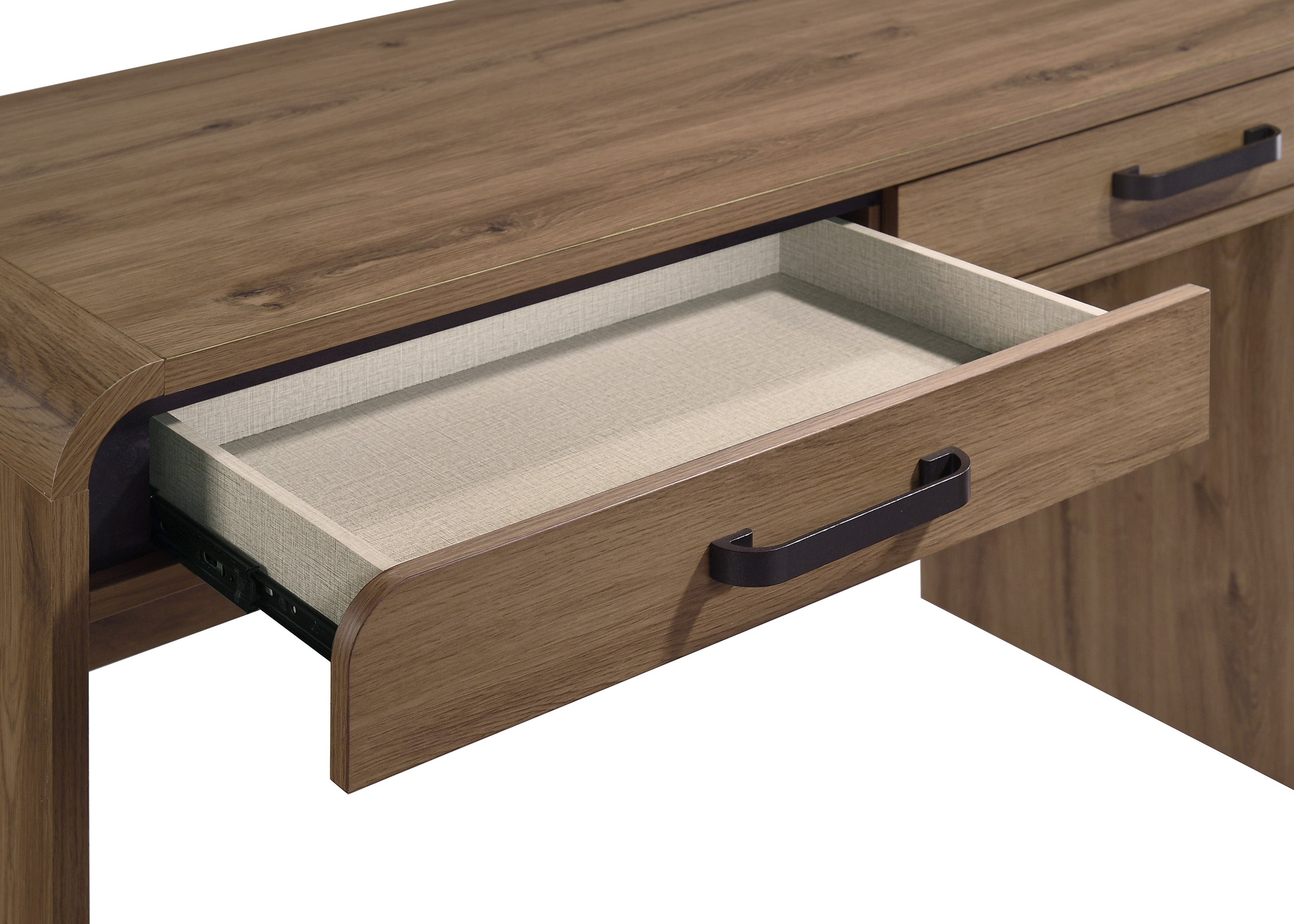 Nyomi Light Brown Writing Desk, view 4