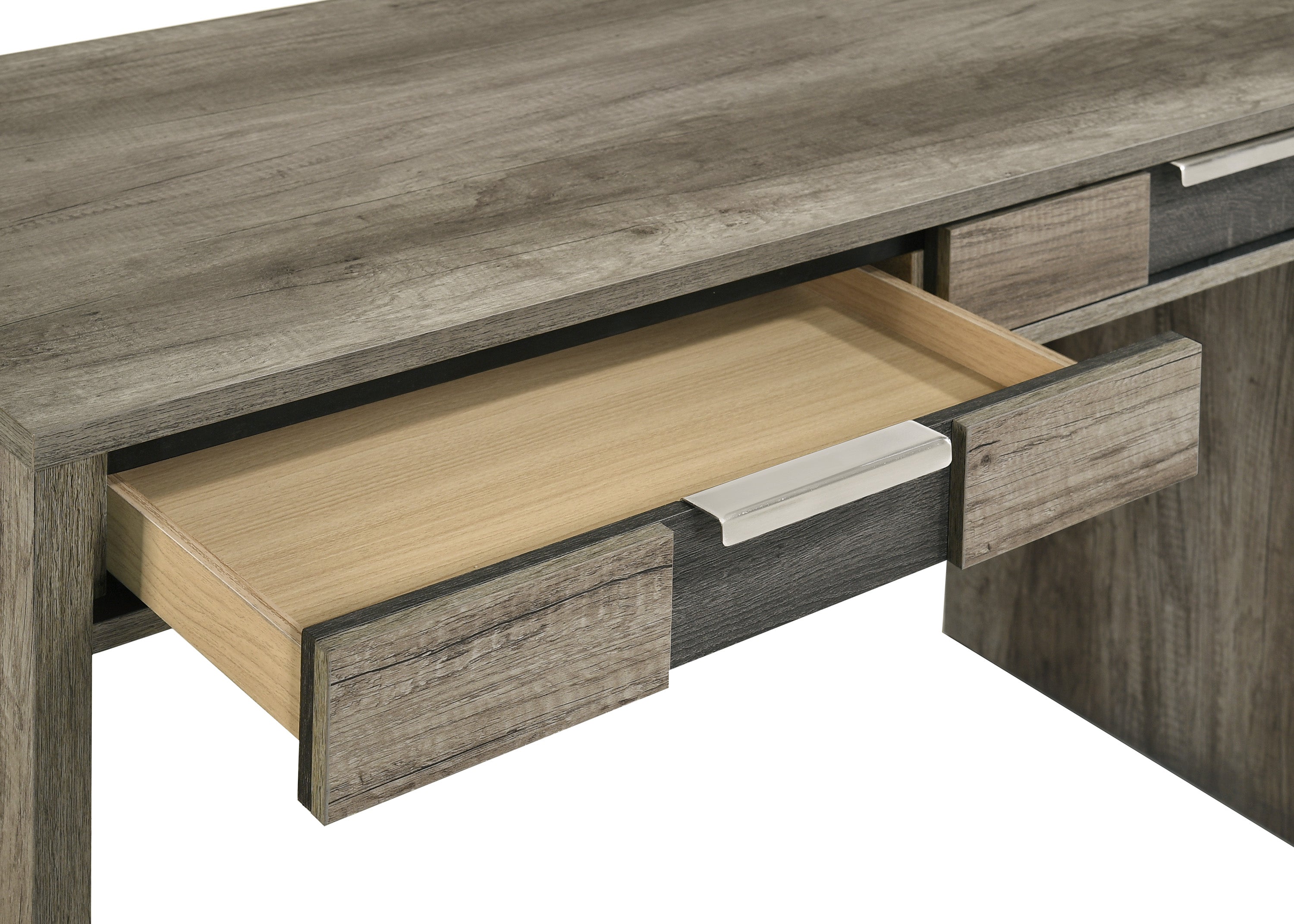 Rangley Gray and Brown Writing Desk, view 3