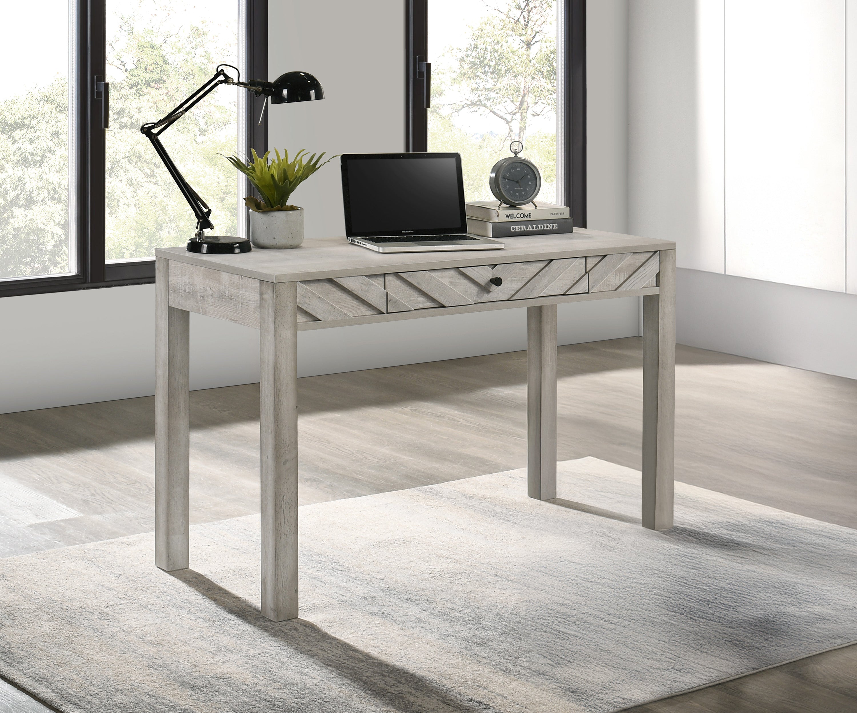 Valor Washed Wood Writing Desk
