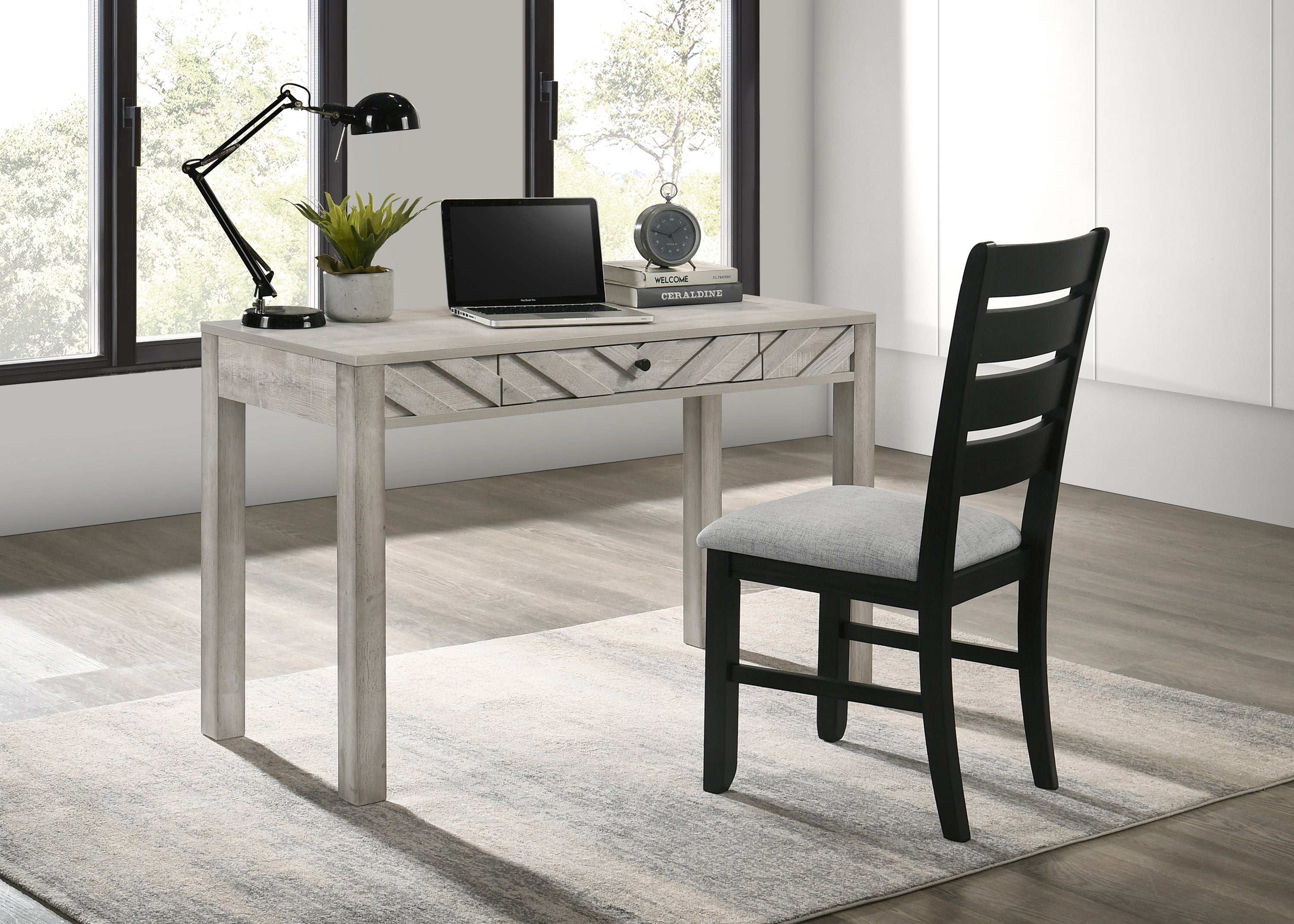 Valor Washed Wood Writing Desk, view 2