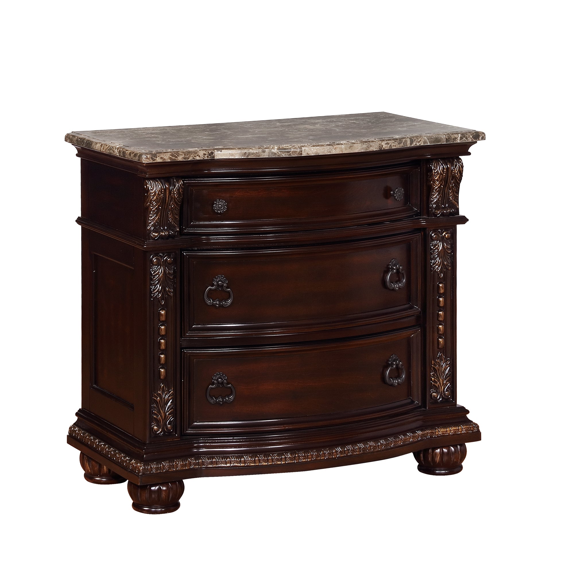 Stanley Dark Brown Nightstand