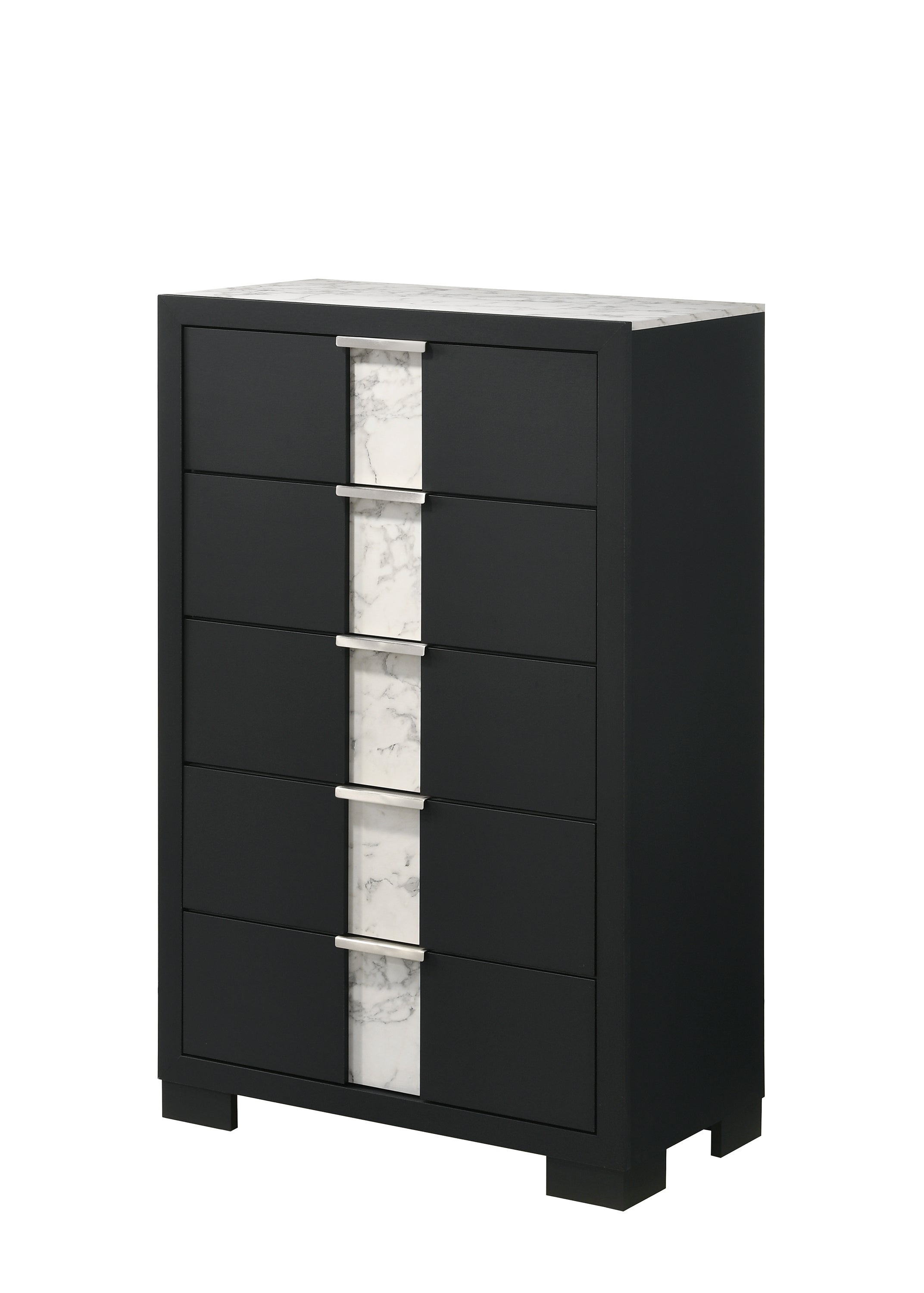 Rangley Black 5-Drawer Chest