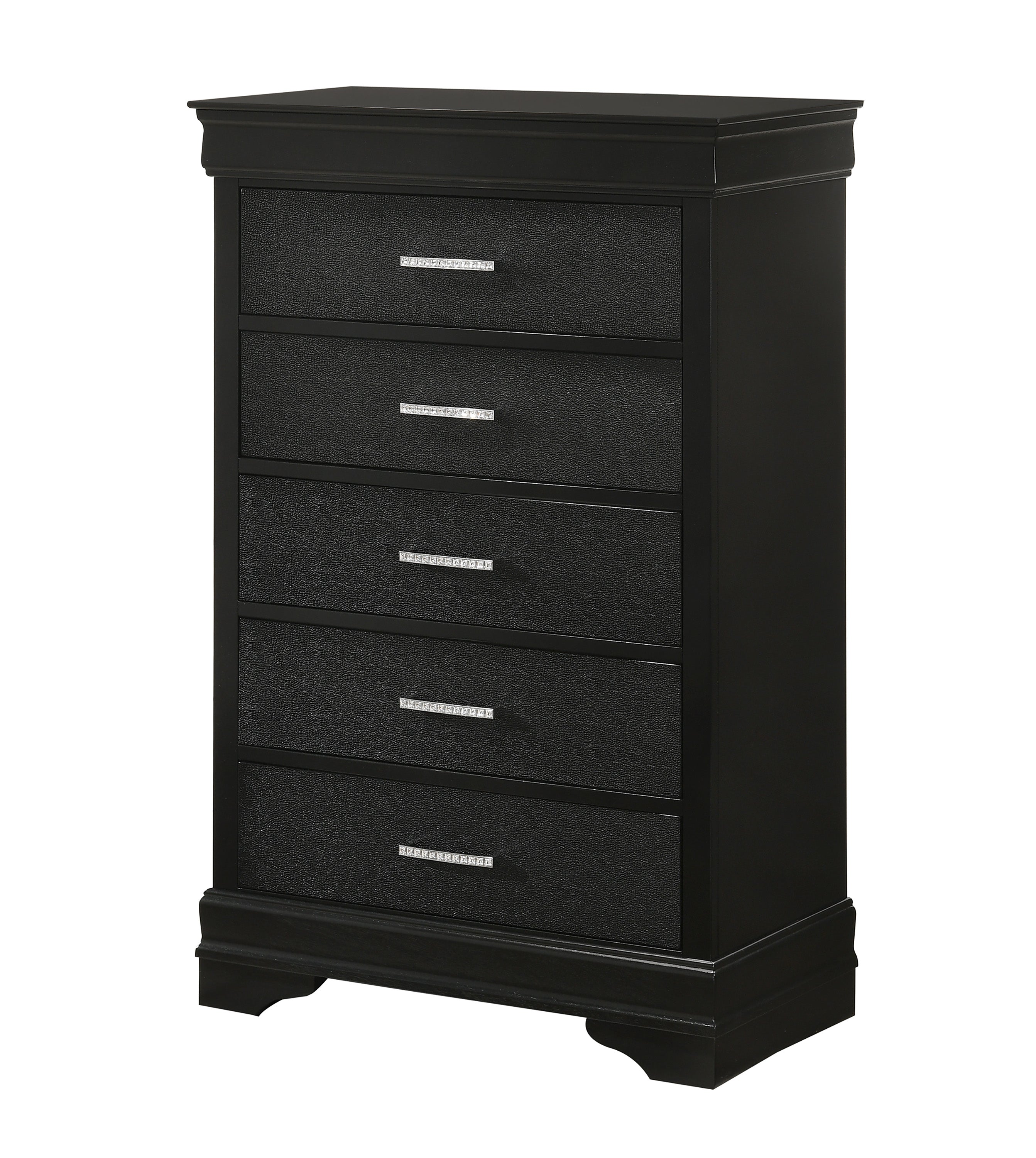 Amalia Black 5-Drawer Chest