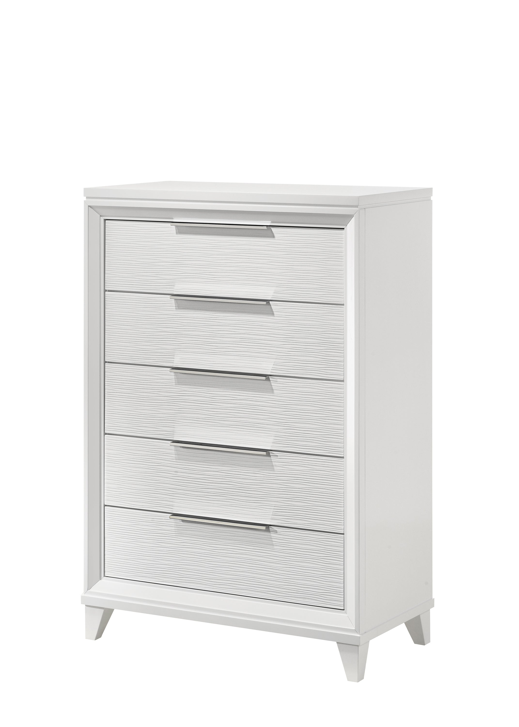 Cressida White 5-Drawer Chest