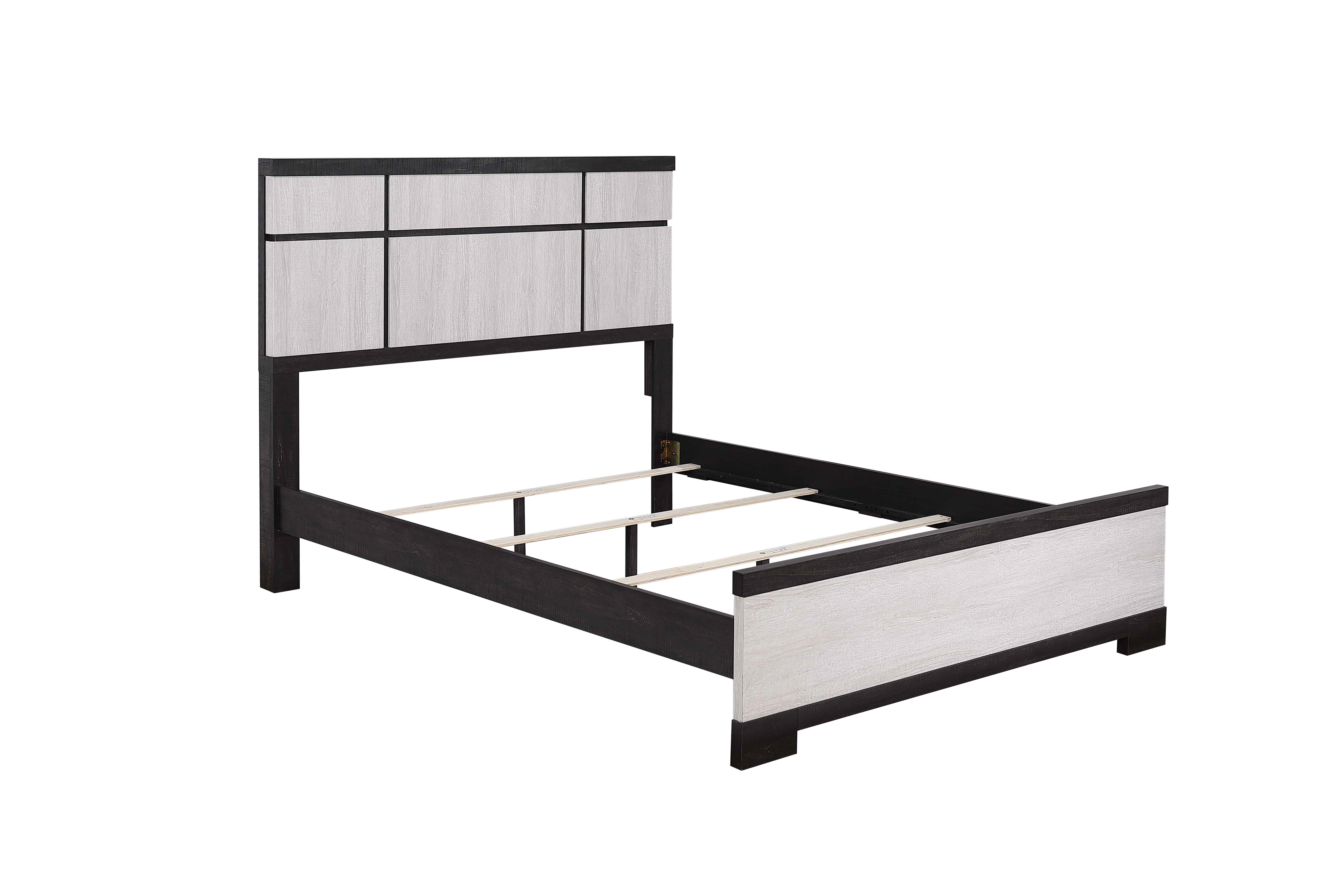 Remington Chalk and Ebony Panel Bed