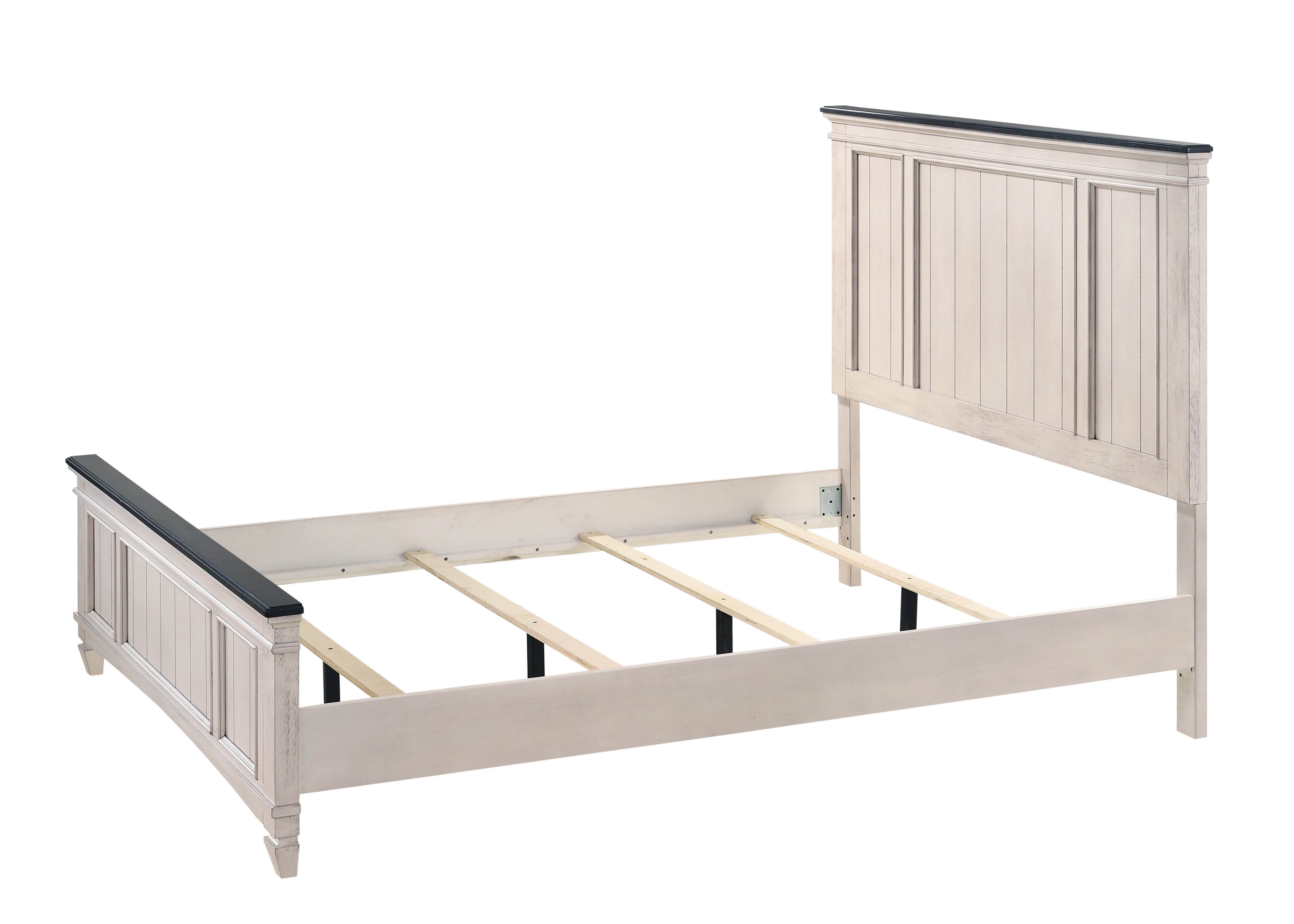 Sawyer Farmhouse White Bed
