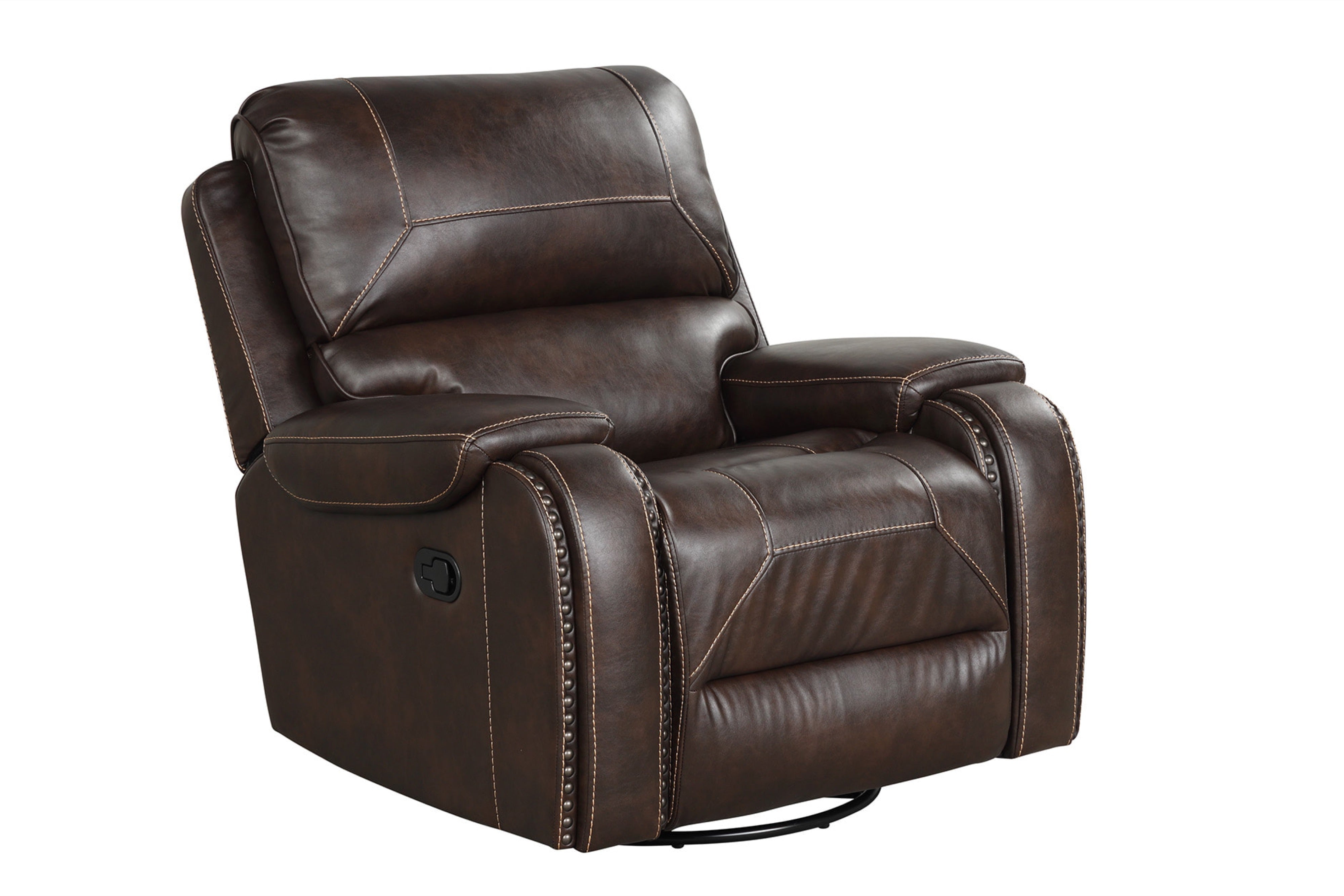 Titan Espresso Leather-Gel 3-Piece Reclining Set, view 4