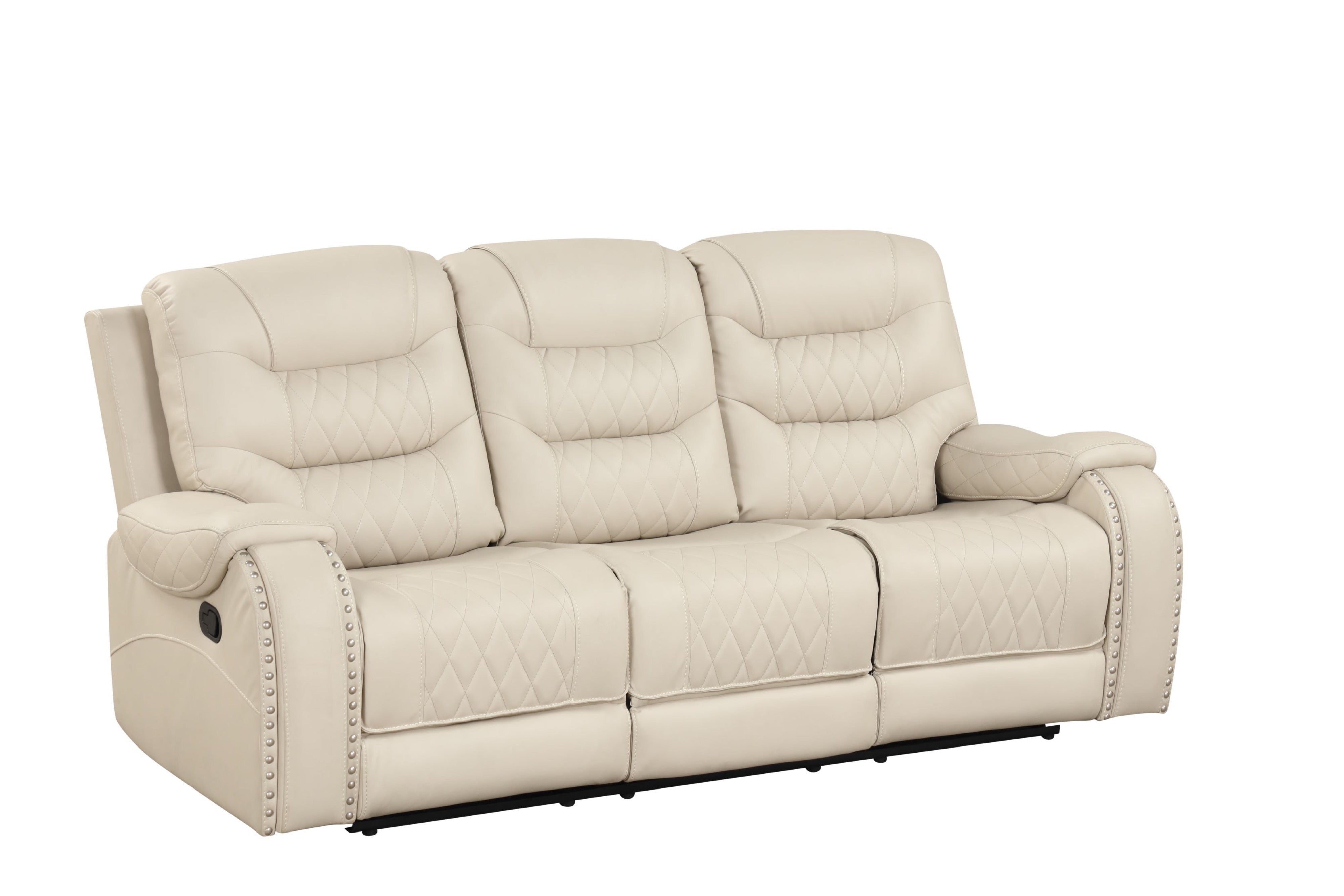 Ashley Bone Leather-Gel Oversized 3-Piece Reclining Set, view 2