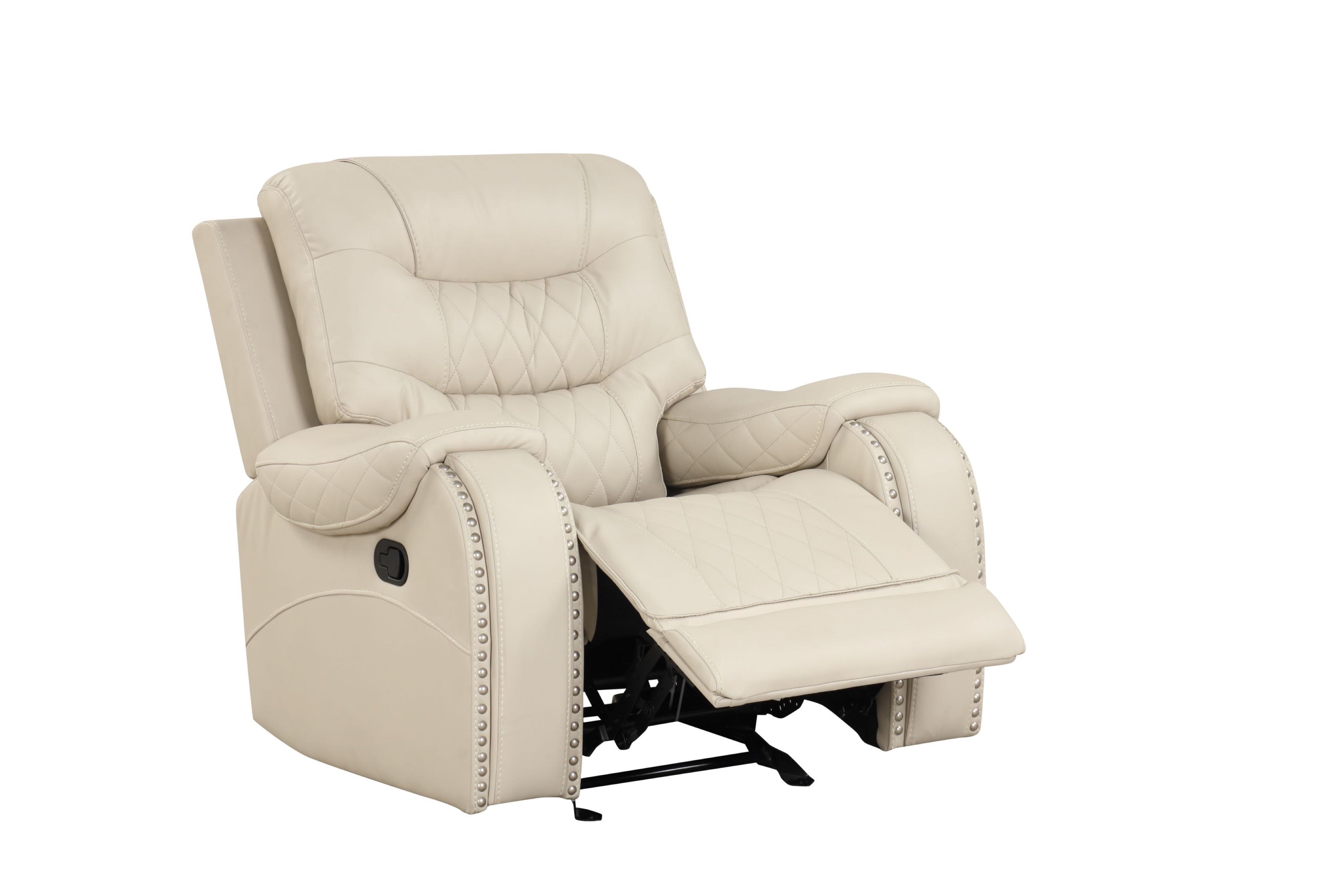 Ashley Bone Leather-Gel Oversized 3-Piece Reclining Set, view 4