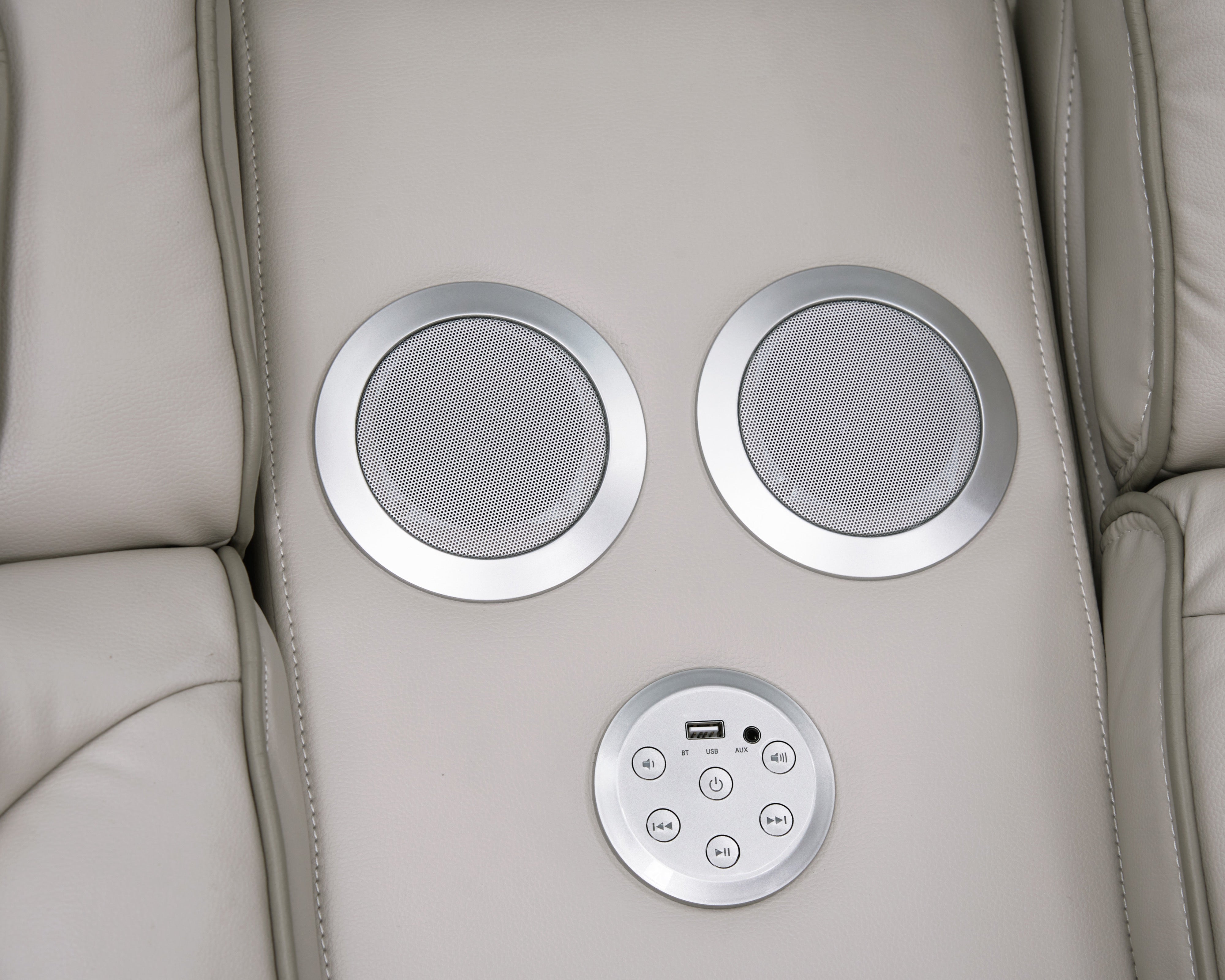 Dubai Sand Leather-Gel Power 3-Piece Reclining Set, view 6