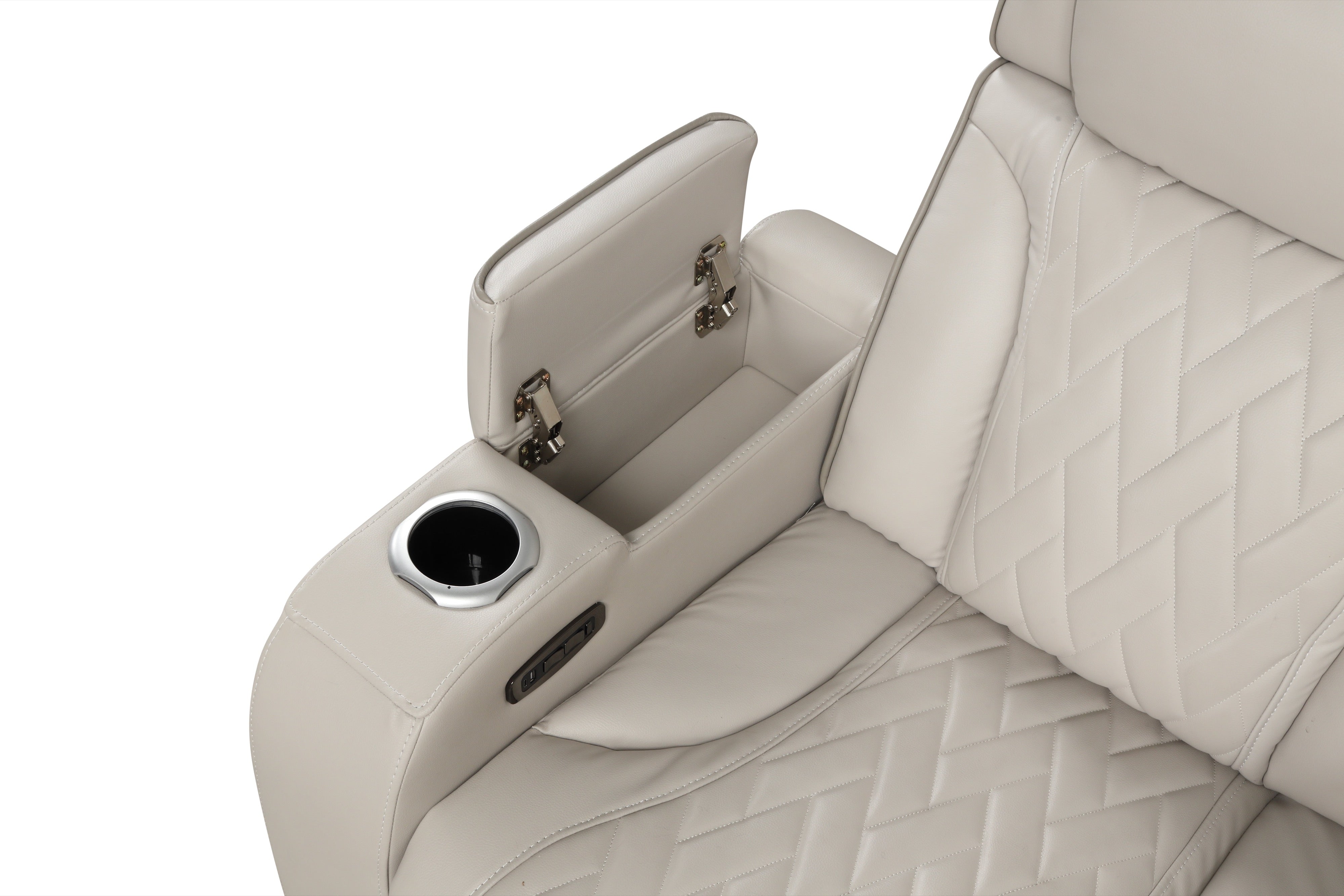 Spain Sand Power Reclining Sectional with Power Headrests, view 3