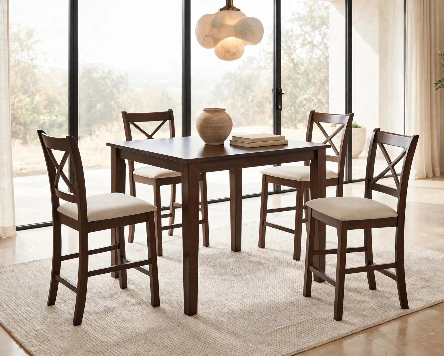 Tahoe Beige 5-Piece Counter Height Pub Set, view 2