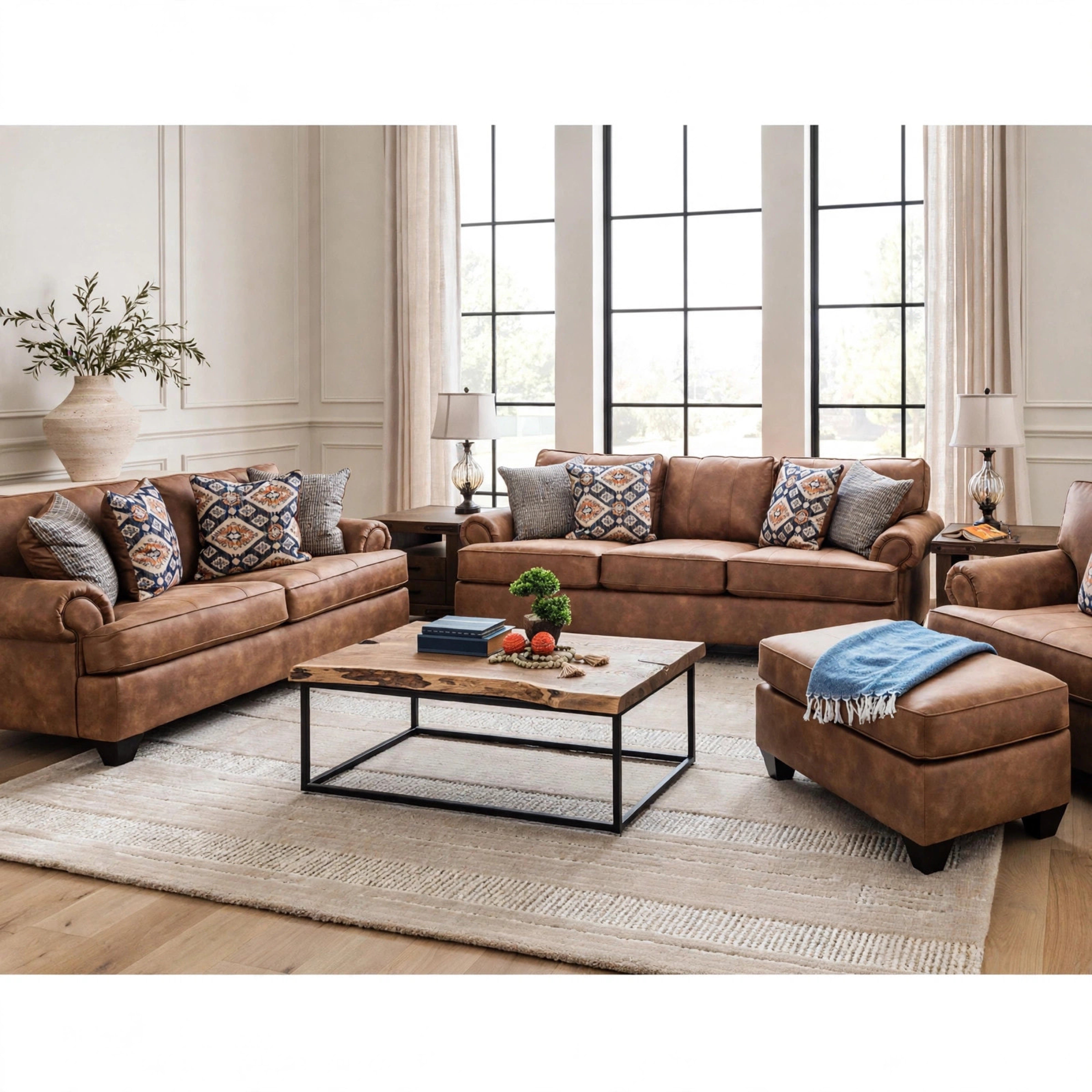 Behold Carleigh Camel Oversized Sofa & Loveseat Set, view 3