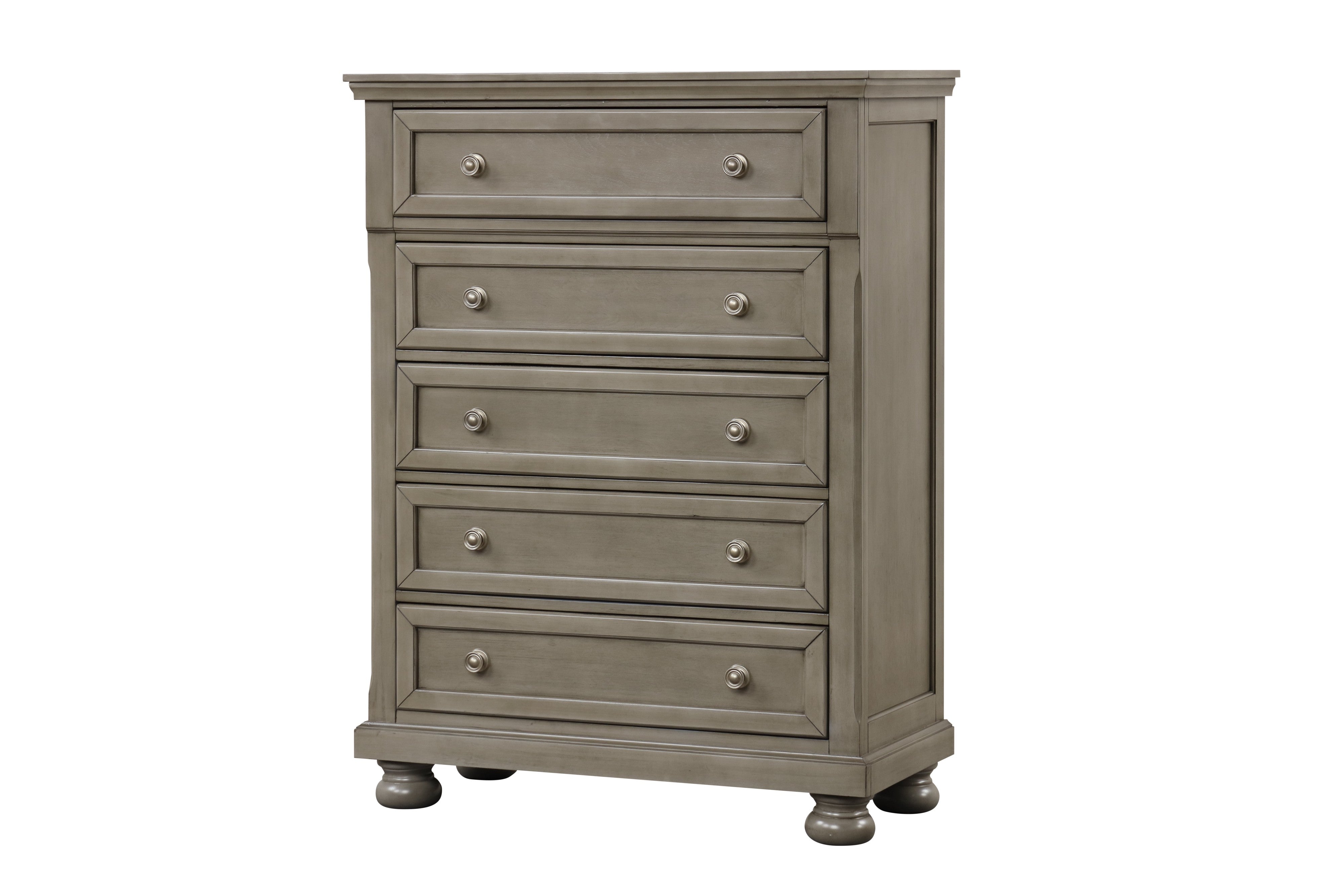 Magnolia Gray Sleigh 4-Piece Queen Bedroom Set, view 4