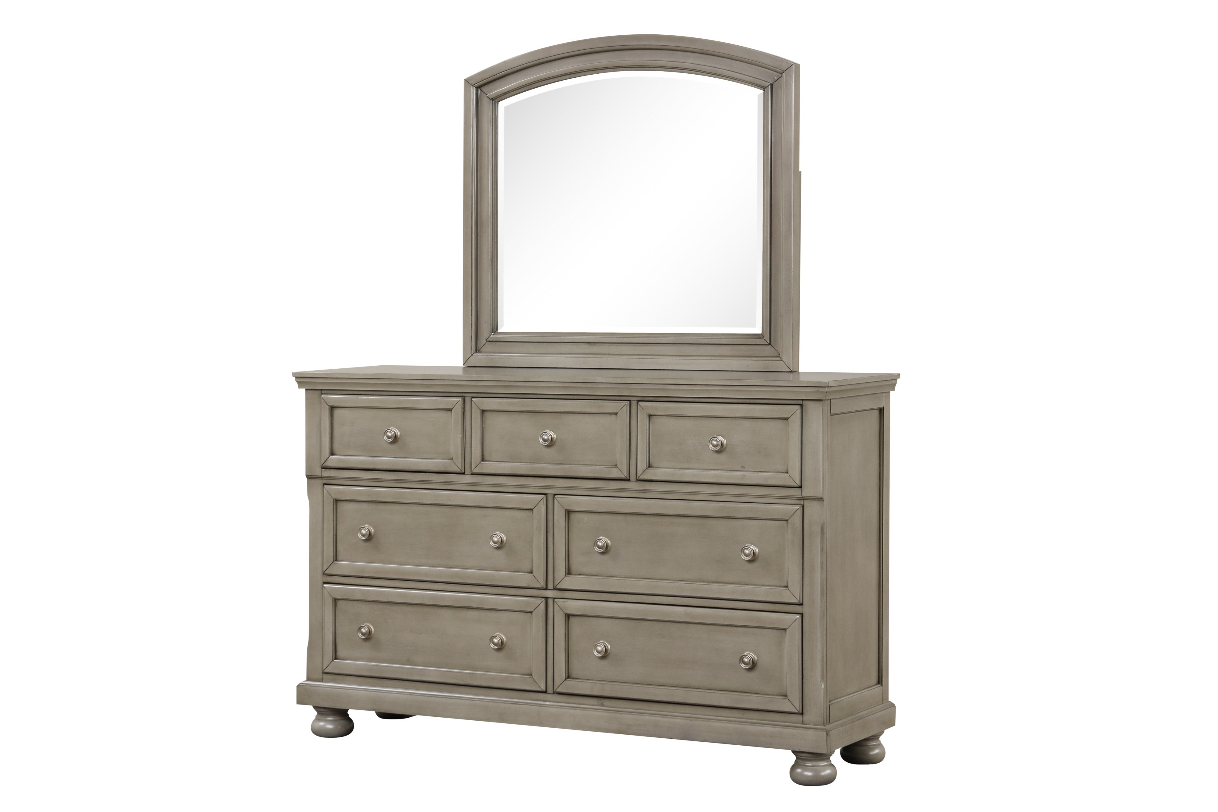 Magnolia Gray Sleigh 4-Piece Queen Bedroom Set, view 3