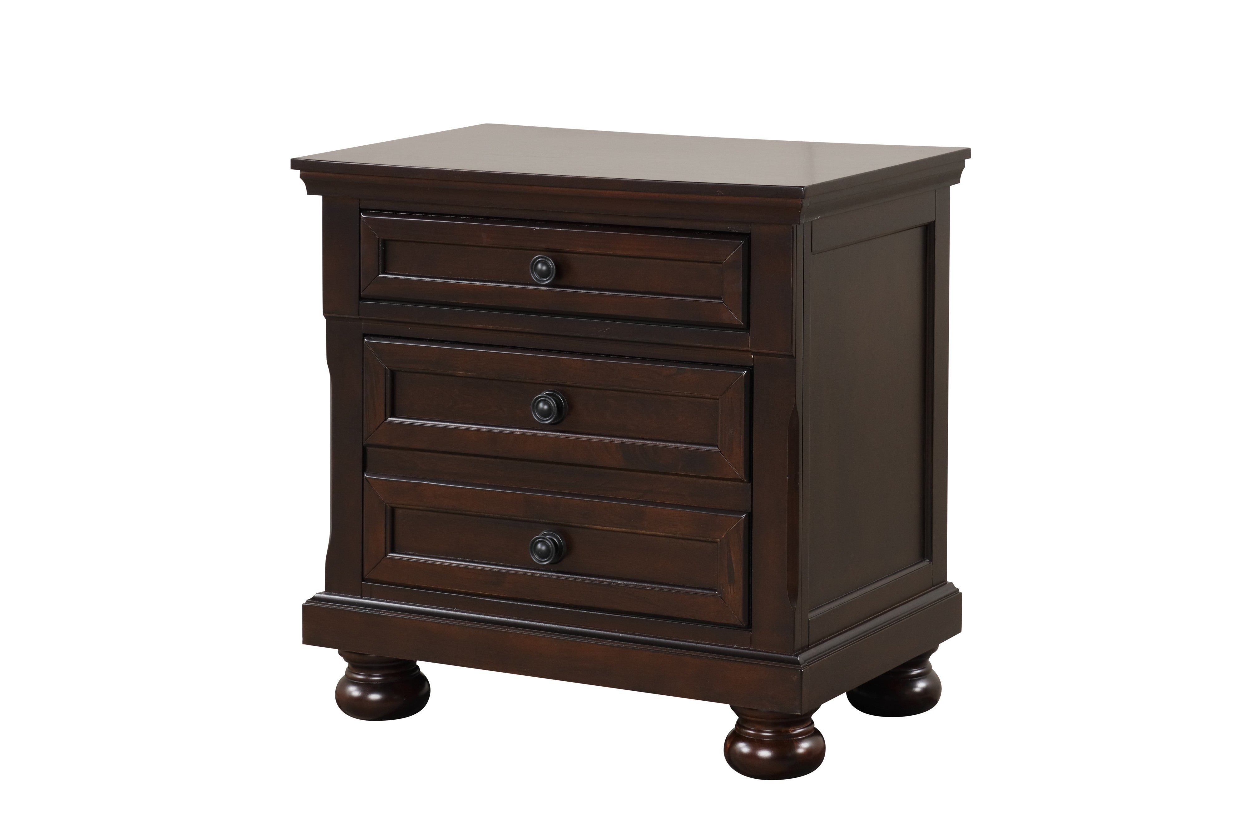 Magnolia Dark Cherry Sleigh 4-Piece Queen Bedroom Set, view 4