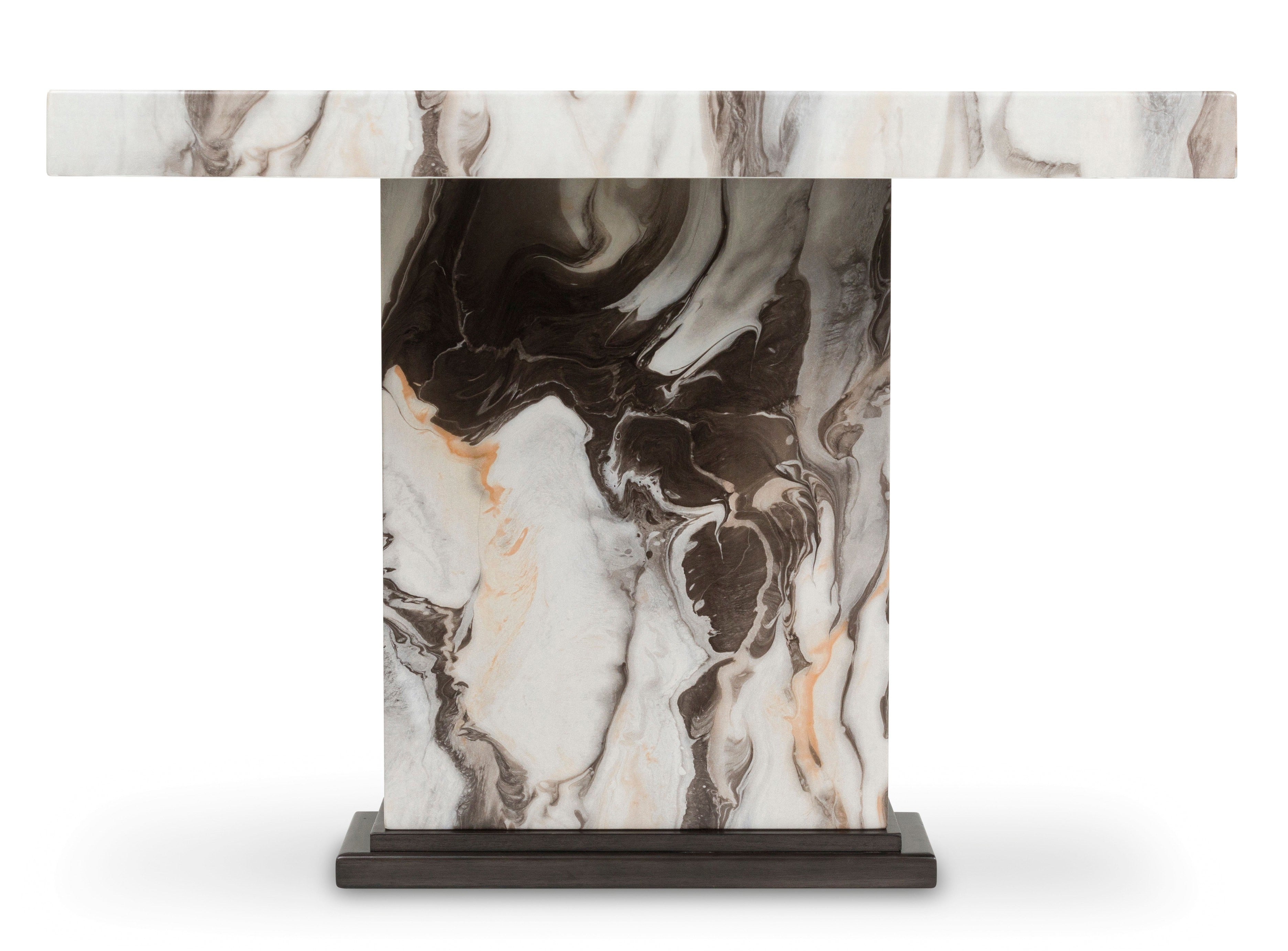 Ashley Mocha Faux Marble 7-Piece Dining Set, view 3
