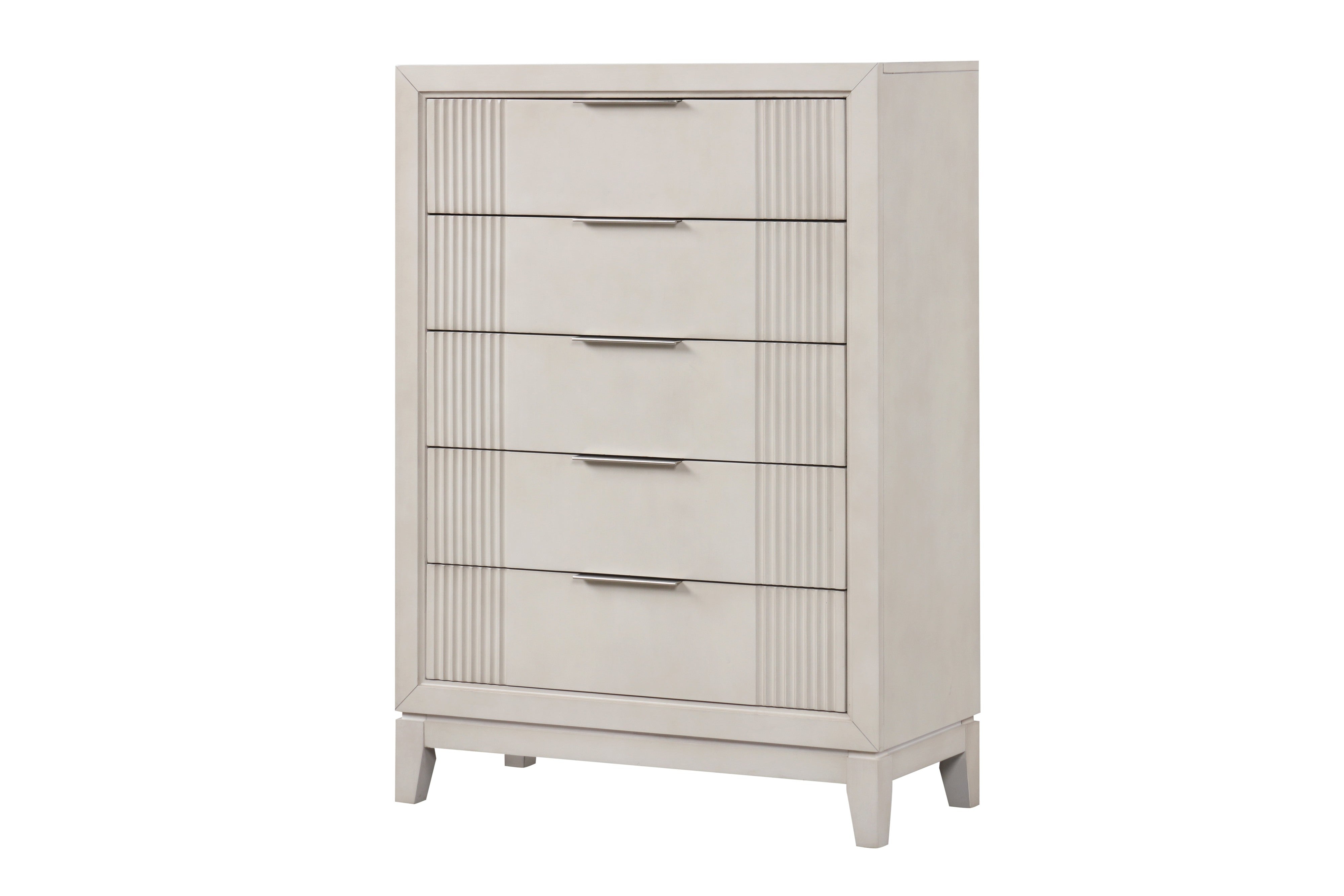 Uptown Cream King Bedroom Set with LED Headboard, view 6