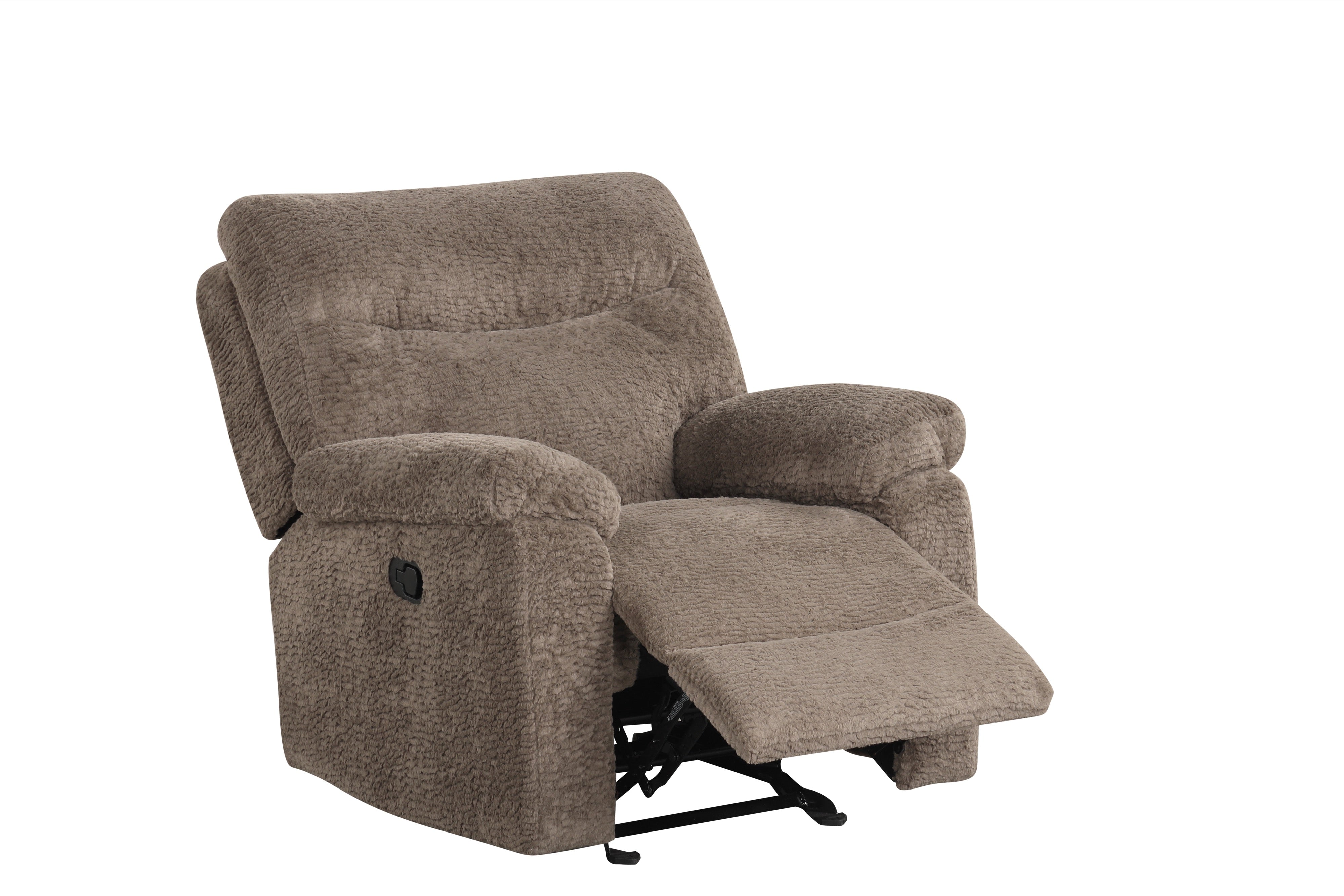 Bravo Mocha Teddy Fabric 3-Piece Reclining Set, view 4