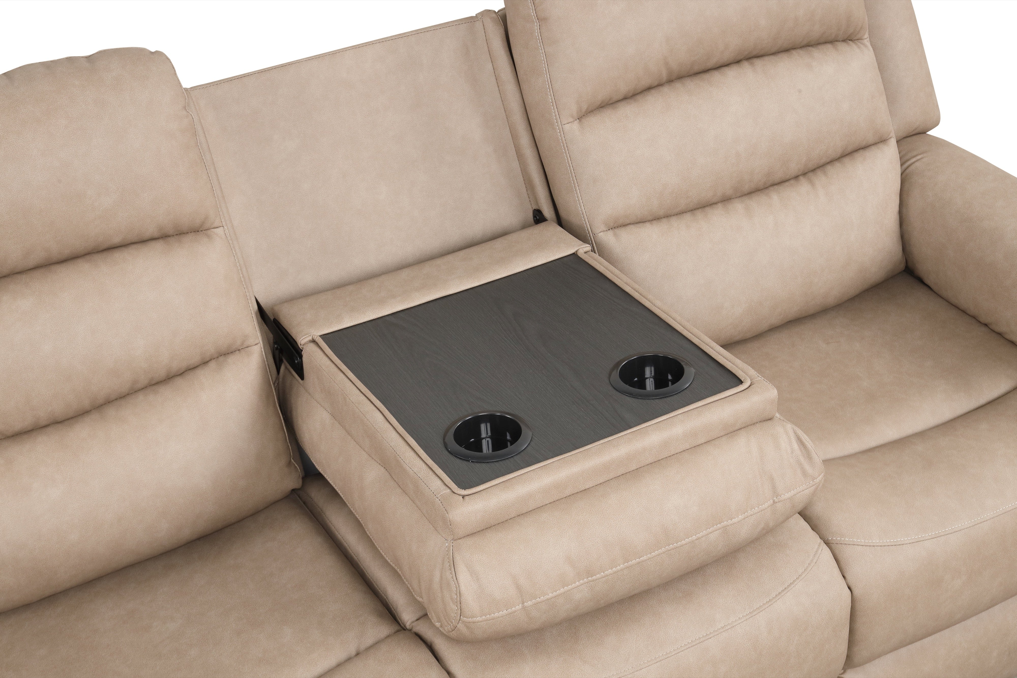 Hope Stone Polyester 3-Piece Reclining Set, view 5