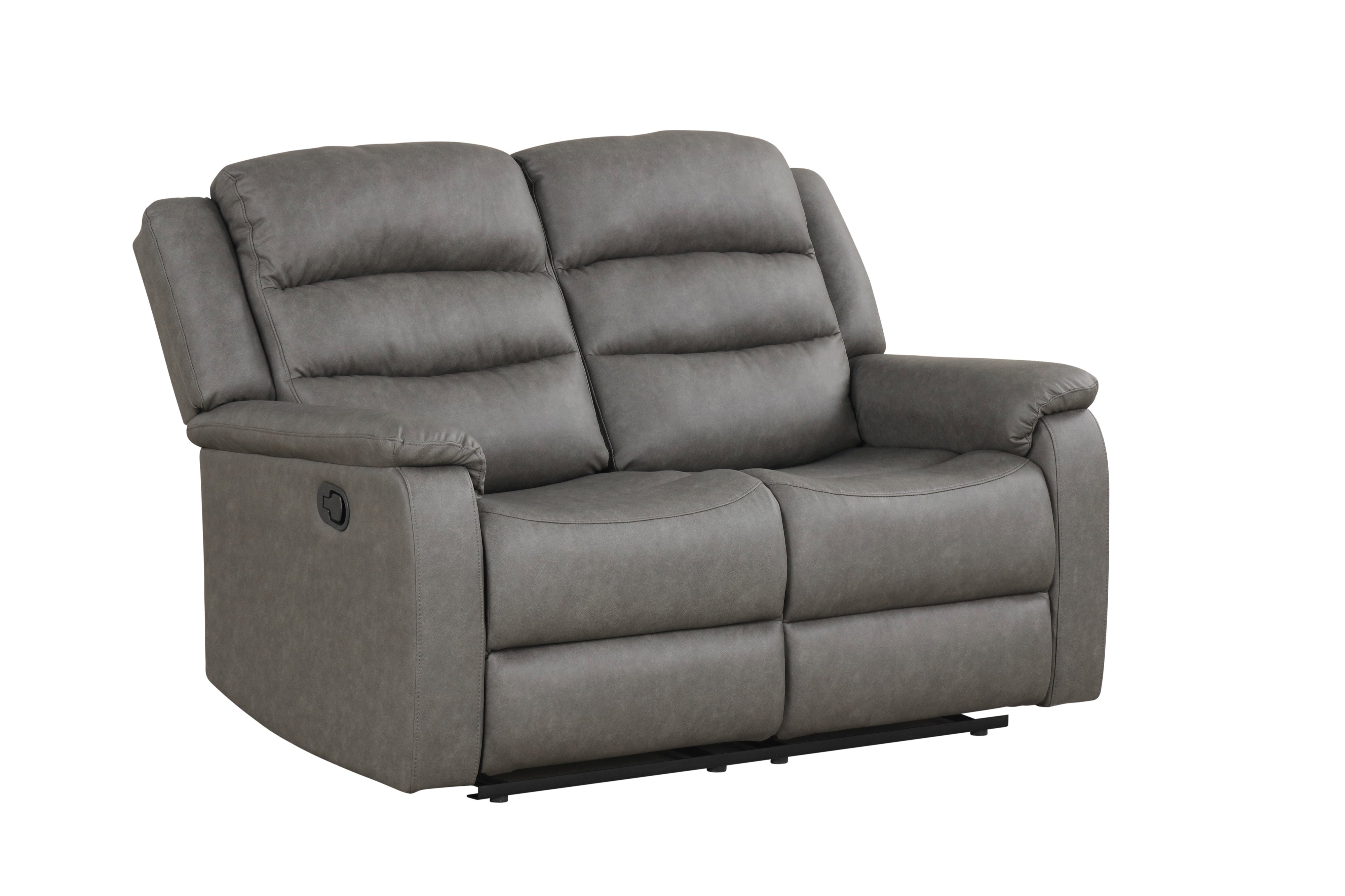 Hope Gray Polyester 3-Piece Reclining Set, view 3
