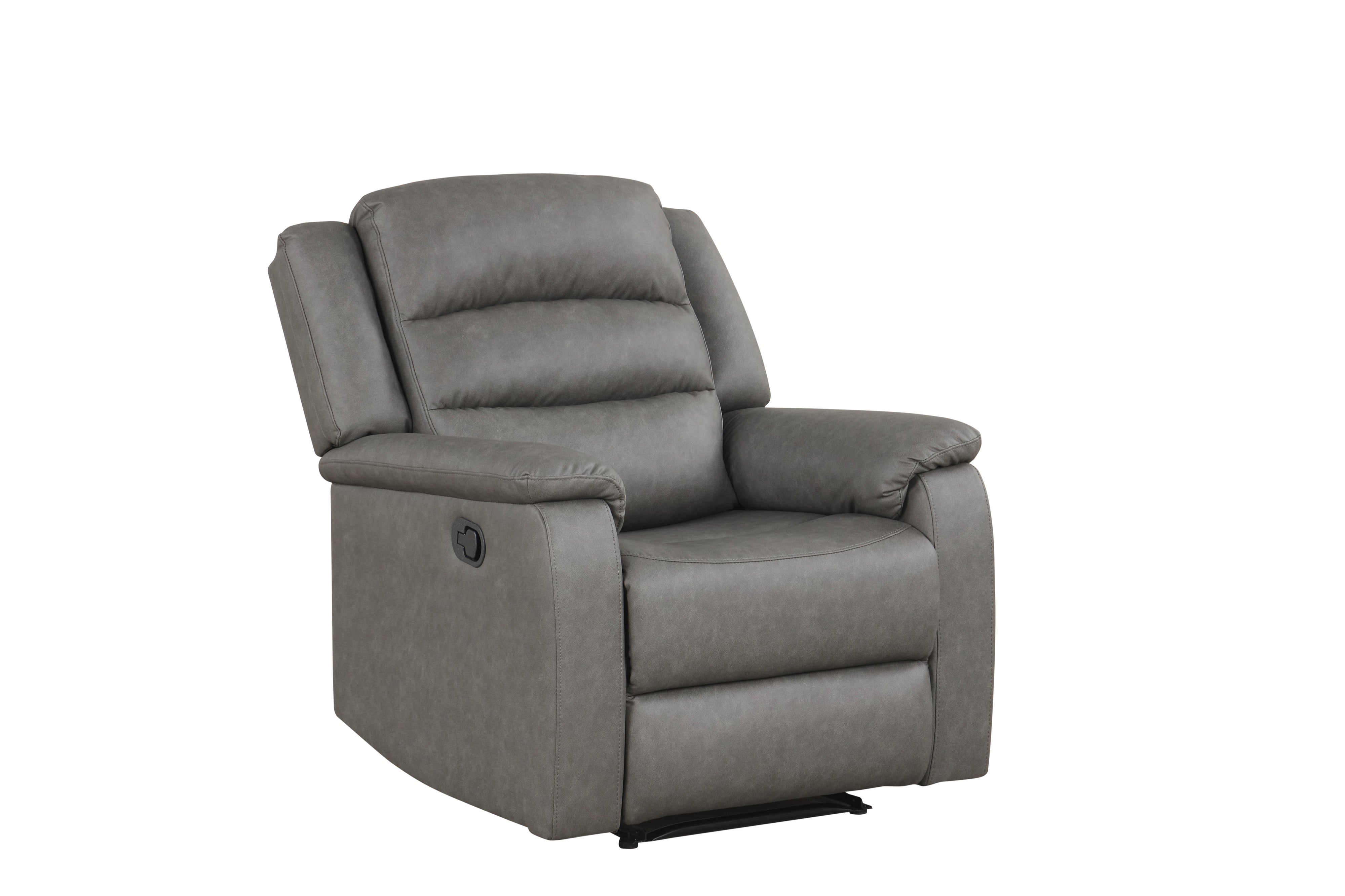 Hope Gray Polyester 3-Piece Reclining Set, view 4
