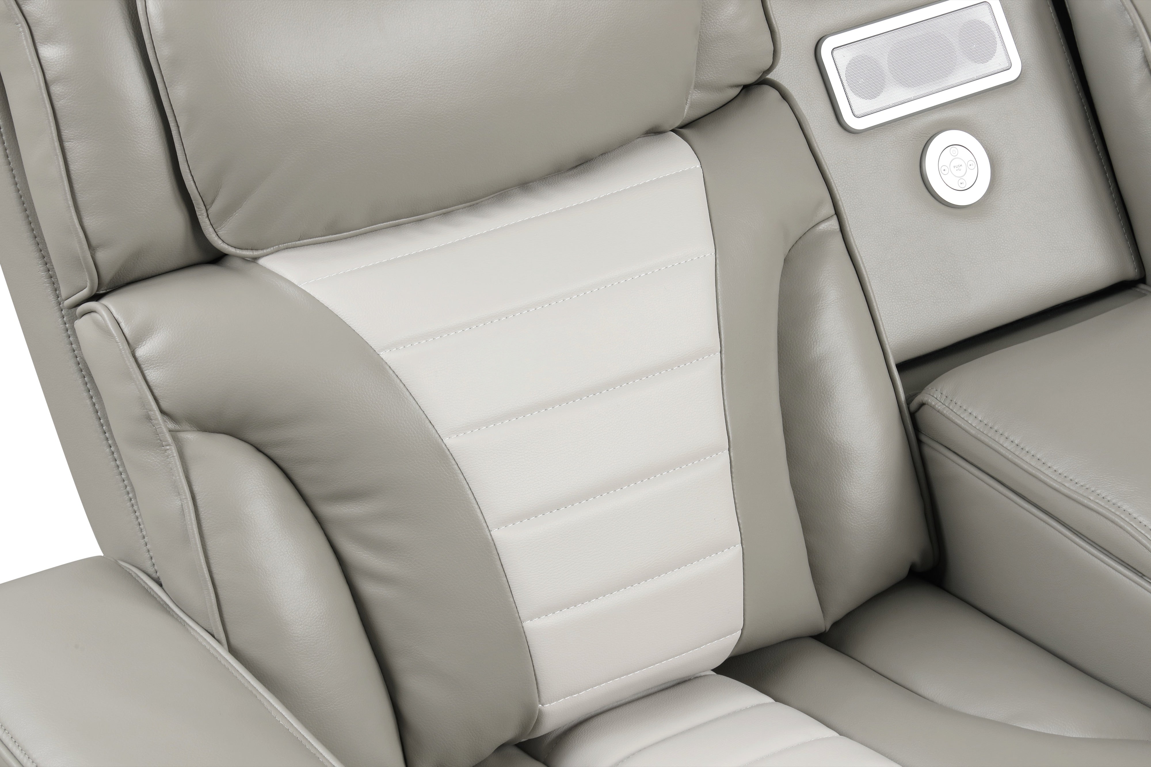 Ibiza Gray Power Reclining Sectional with Power Headrests, view 2
