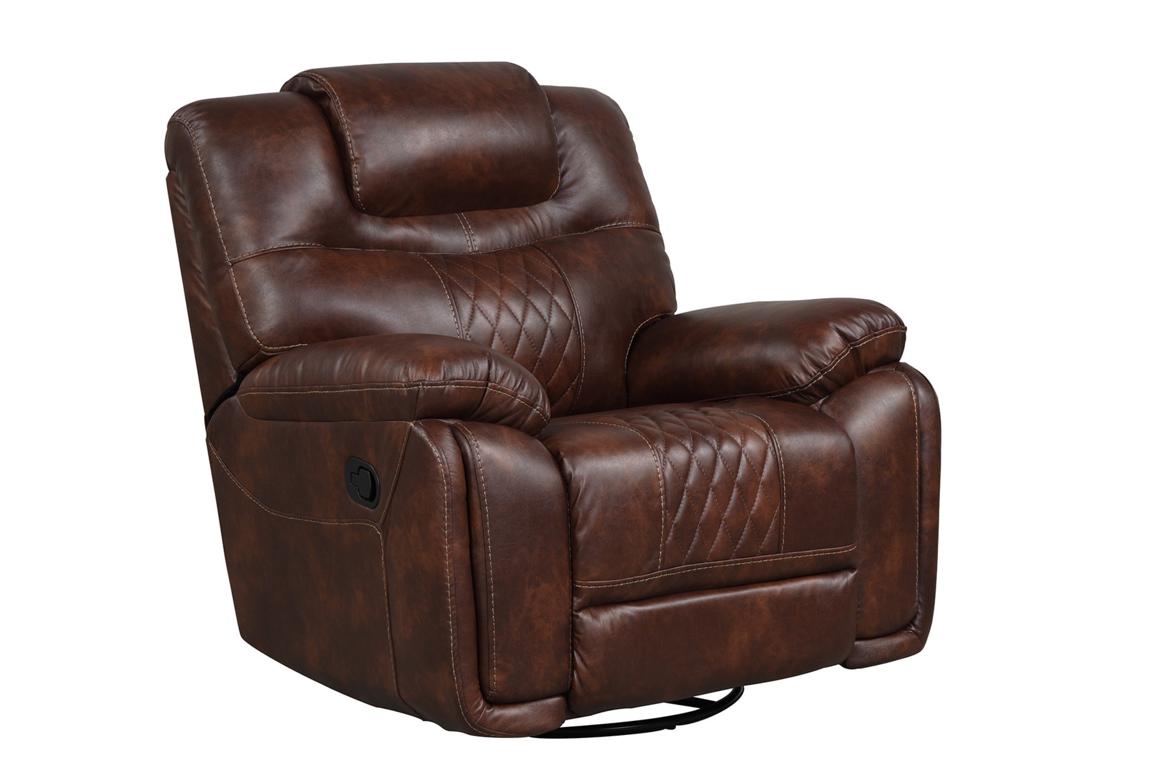 Galveston Brown Leather-Gel Oversized 3-Piece Reclining Set, view 3