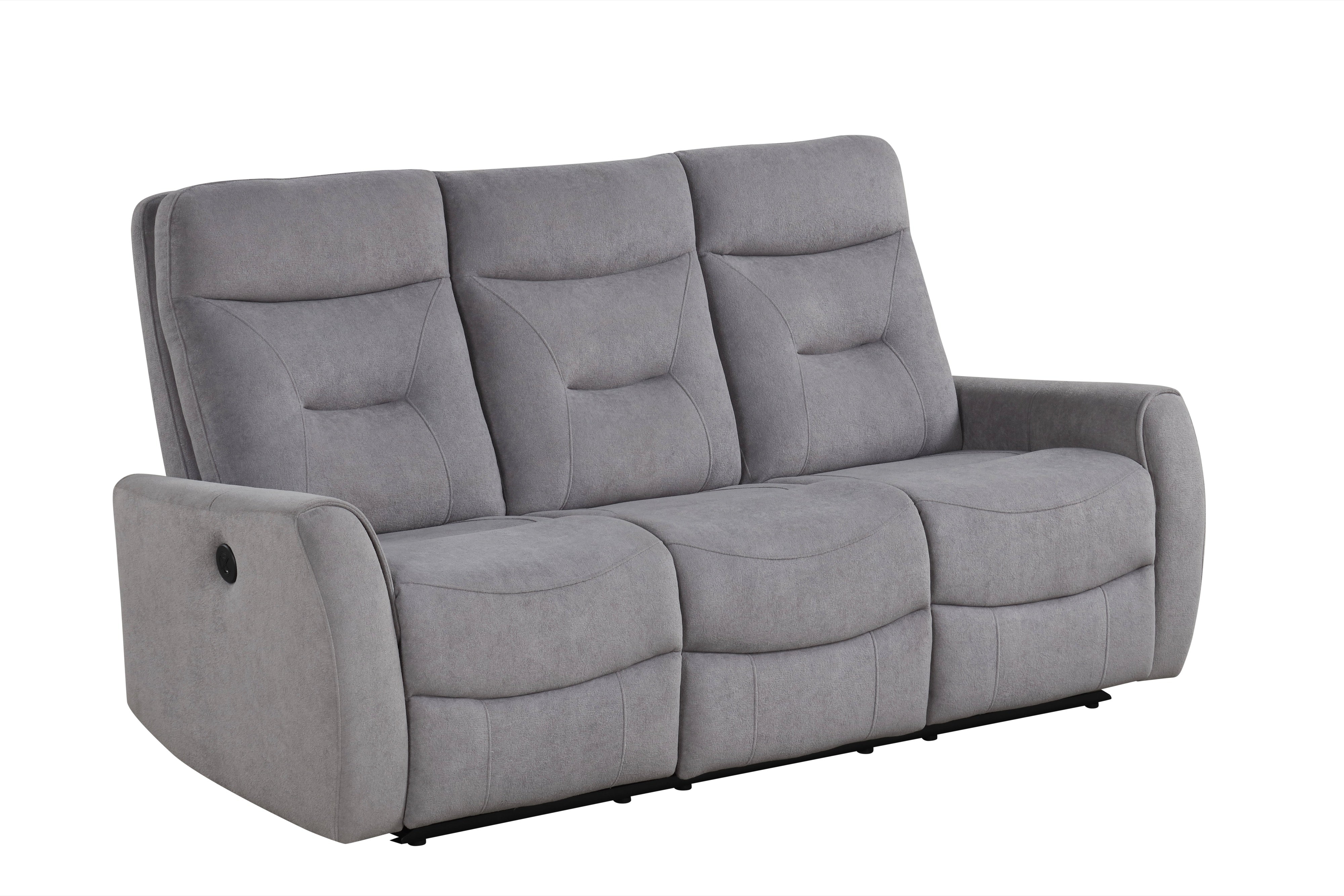 Nina Gray Performance Fabric 3-Piece Power Reclining Set, view 2