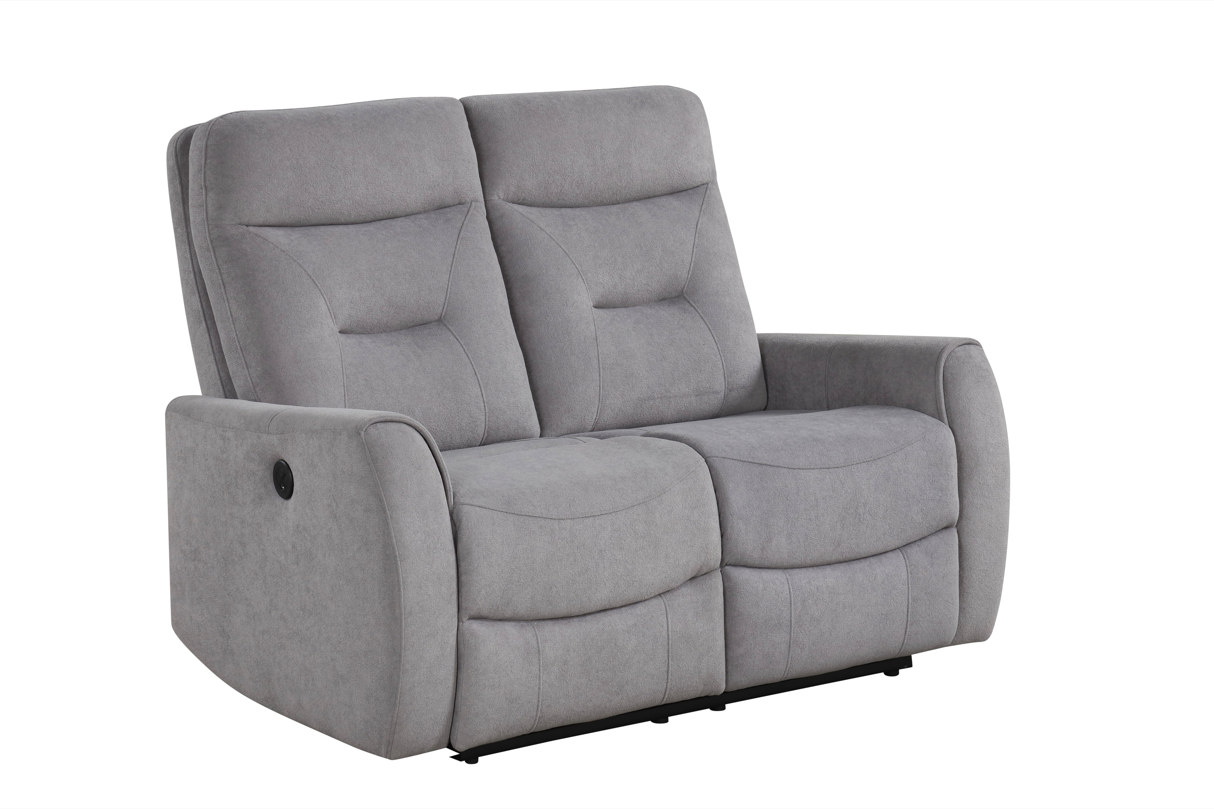 Nina Gray Performance Fabric 3-Piece Power Reclining Set, view 3