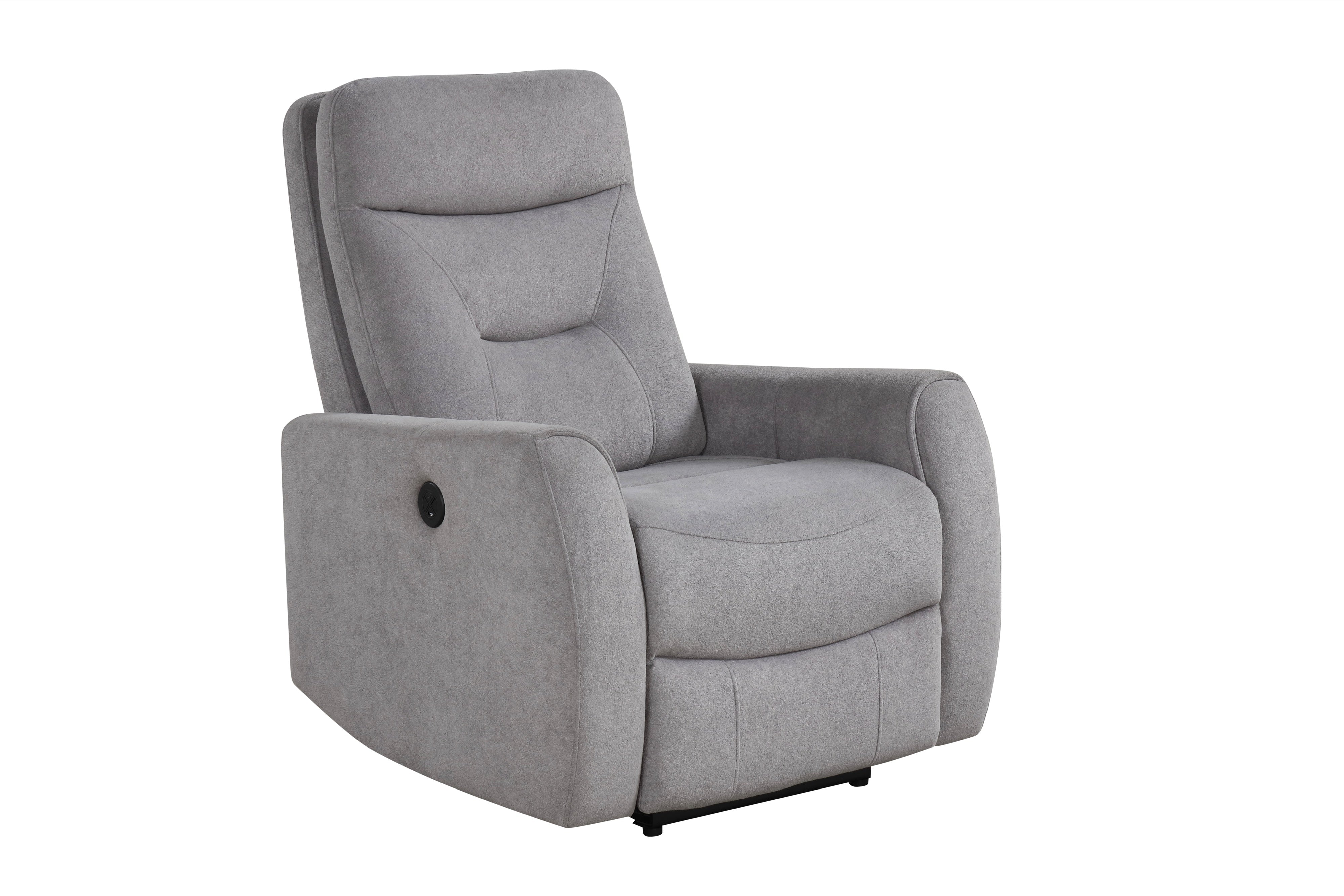 Nina Gray Performance Fabric 3-Piece Power Reclining Set, view 4