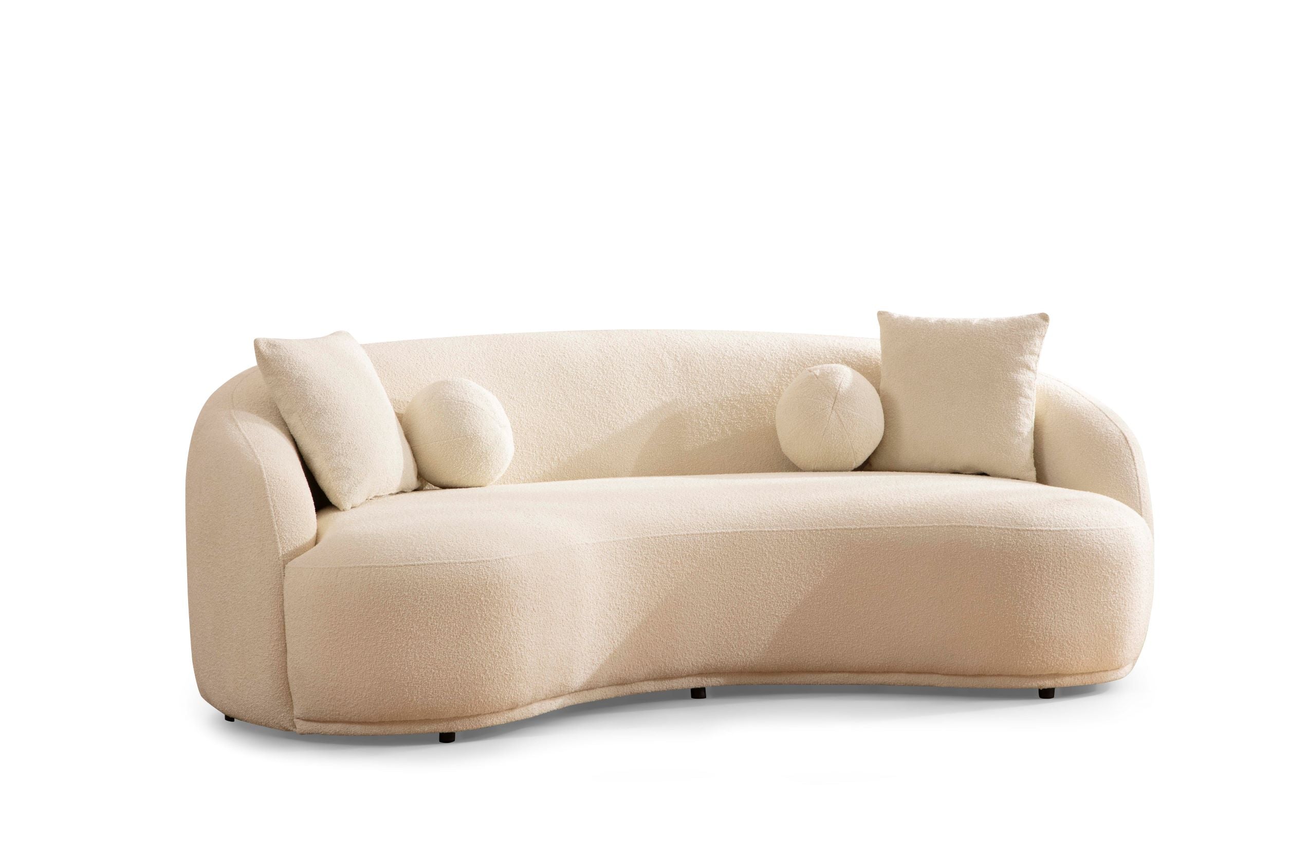 Bonita Ivory Boucle Sofa, view 7