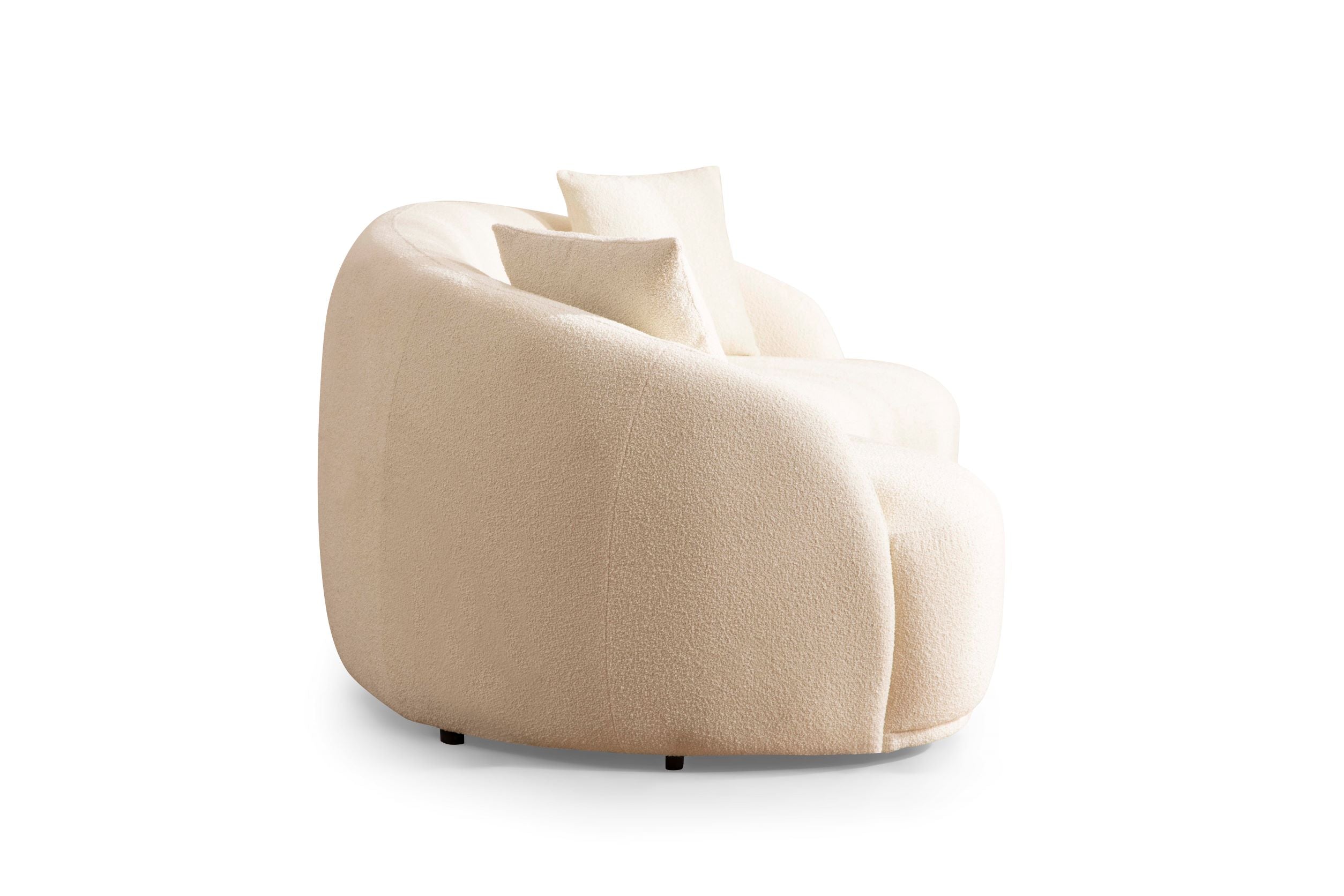 Bonita Ivory Boucle Sofa, view 8