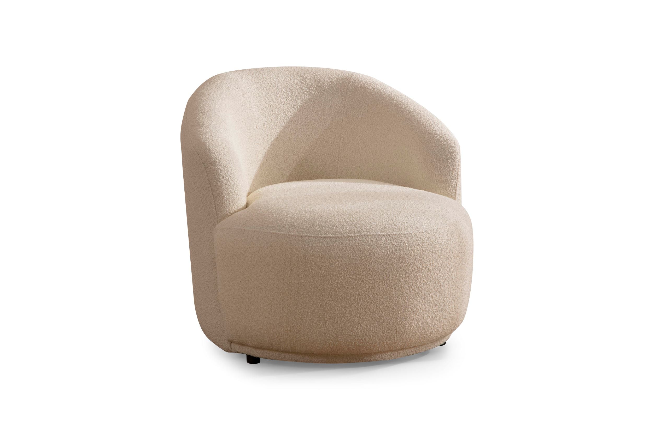 Bonita Ivory Boucle Accent Chair, view 3