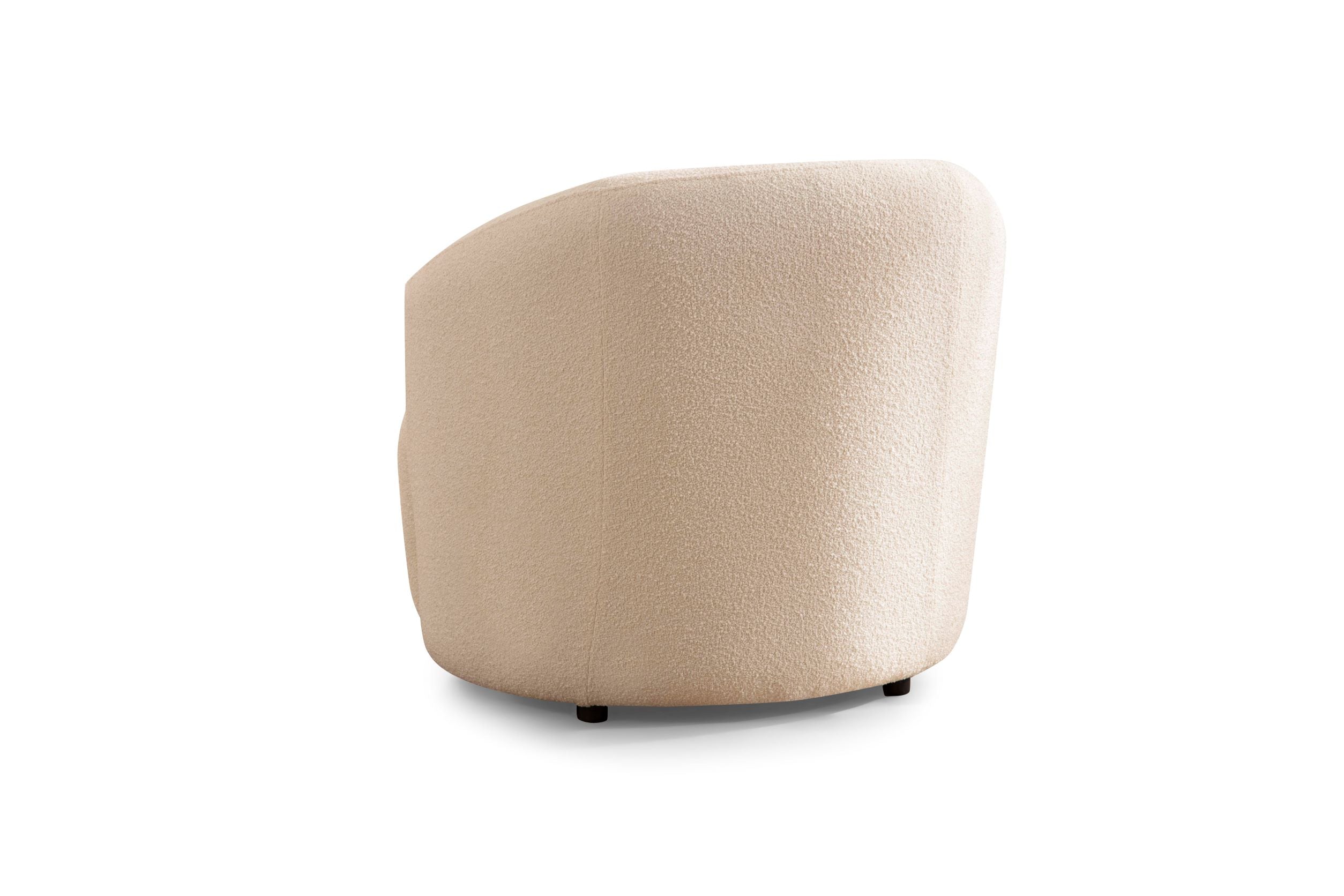 Bonita Ivory Boucle Accent Chair, view 5
