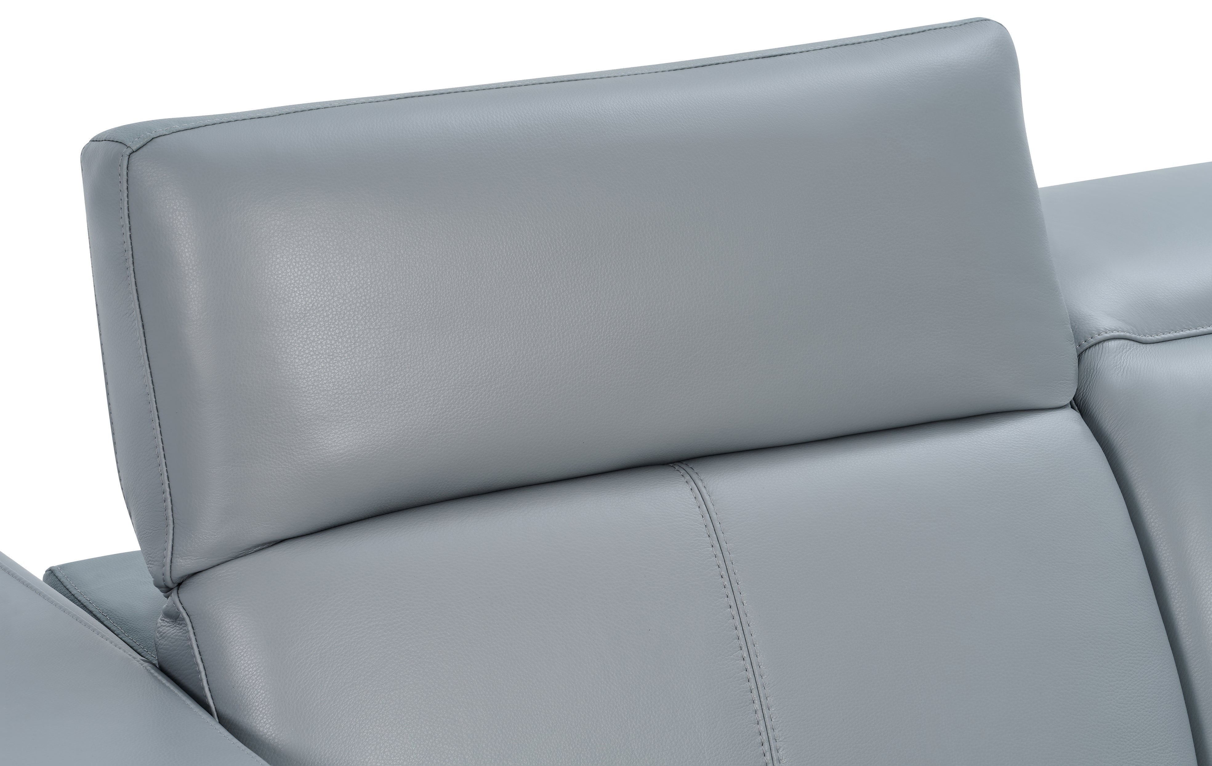 Franco II Light Blue Italian Leather Match Power Reclining Sectional, view 5