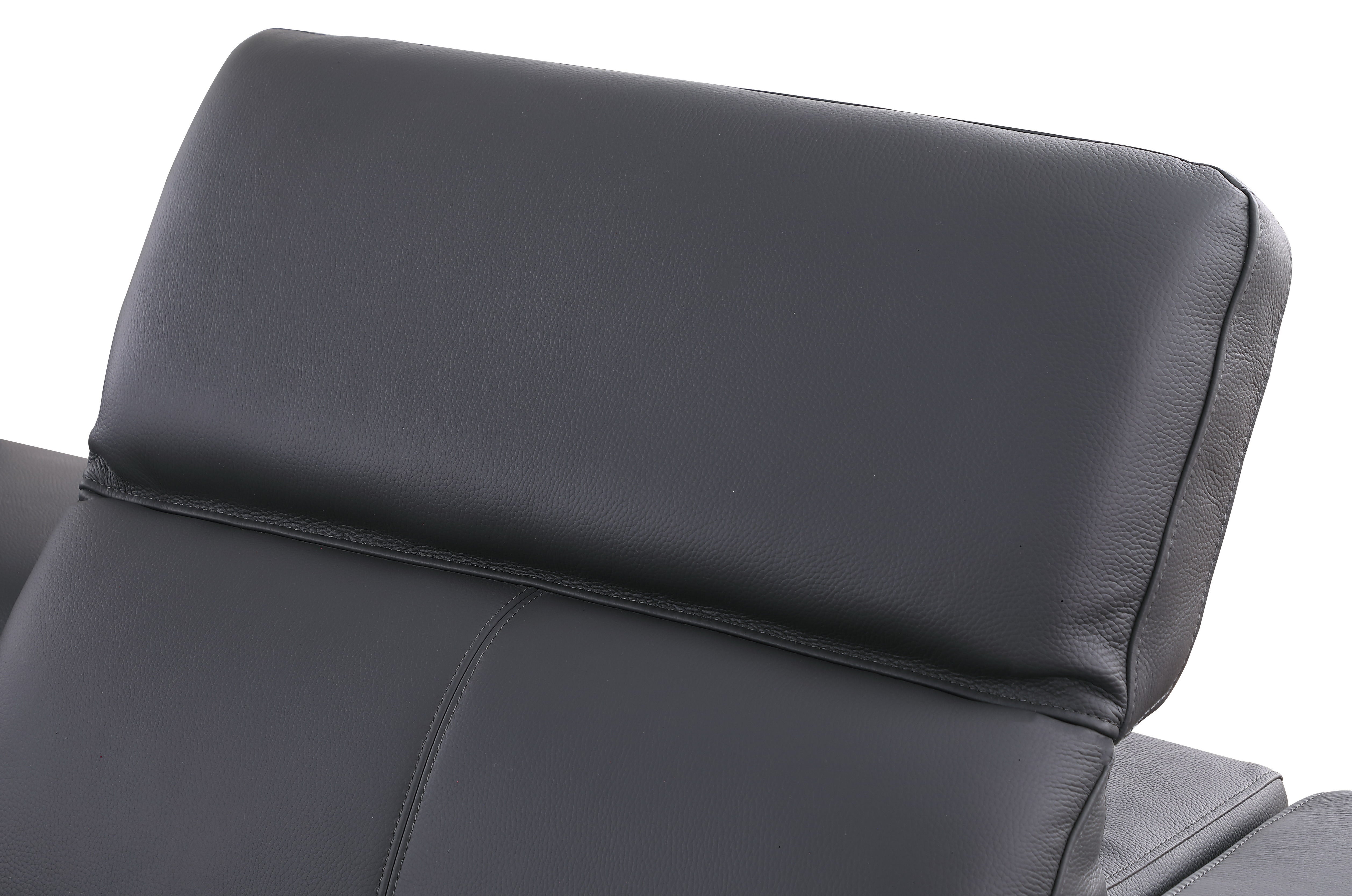 Franco Dark Gray Italian Leather Match Power Reclining Sectional, view 5