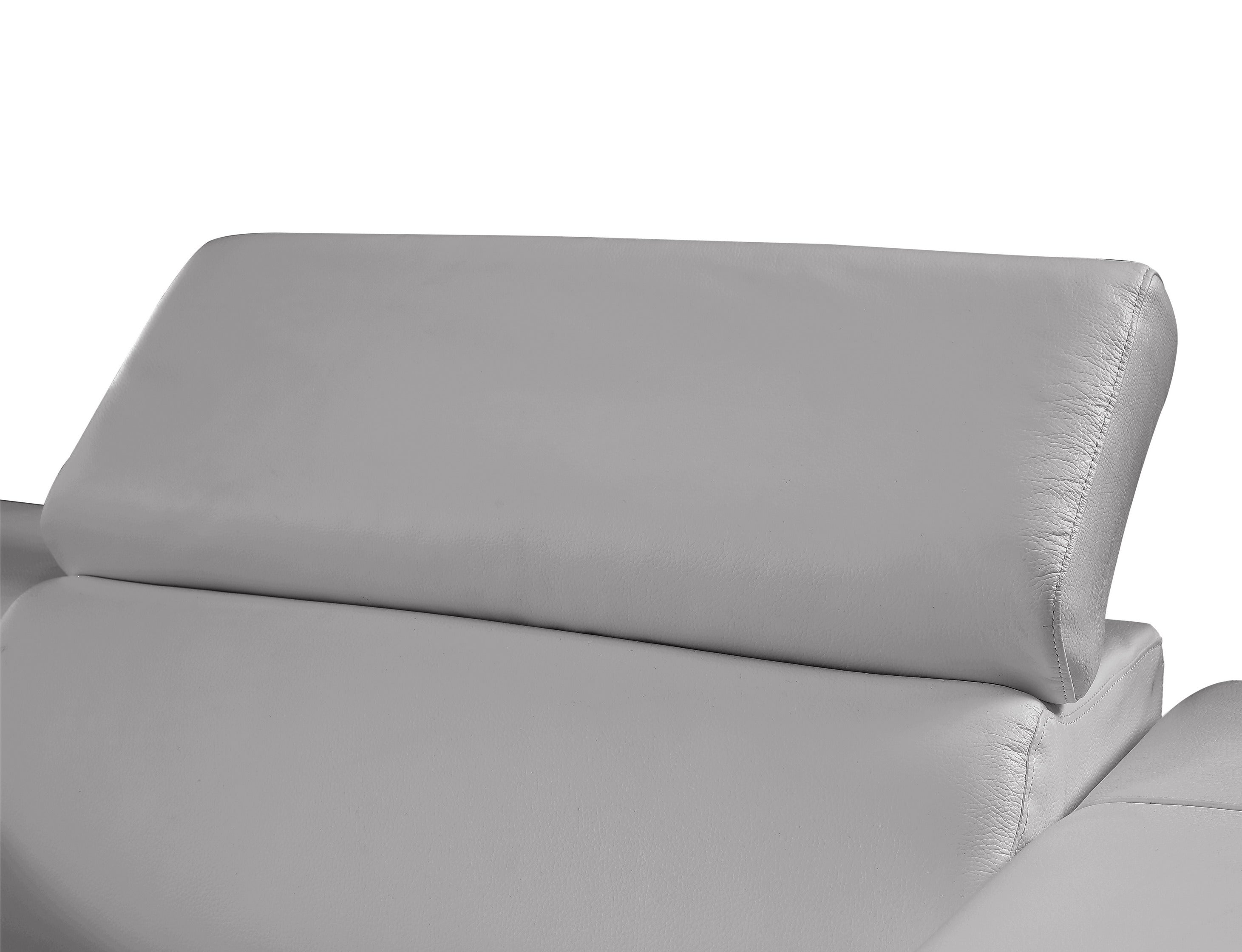 Picasso Light Gray Italian Leather Match 7-Piece Power Reclining Sectional, view 7