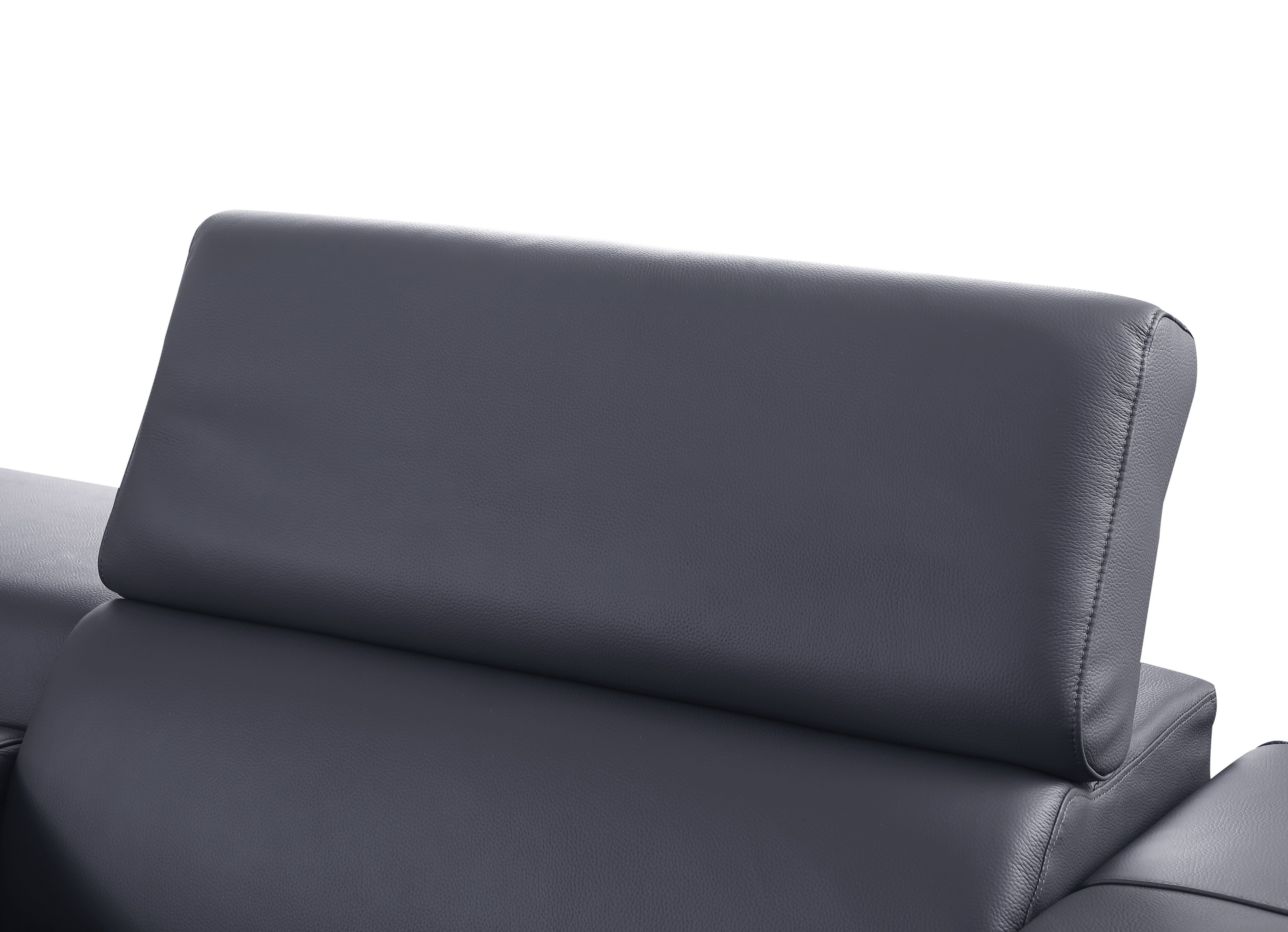 Picasso II Dark Gray Italian Leather 6-Piece Power Reclining Sectional, view 7