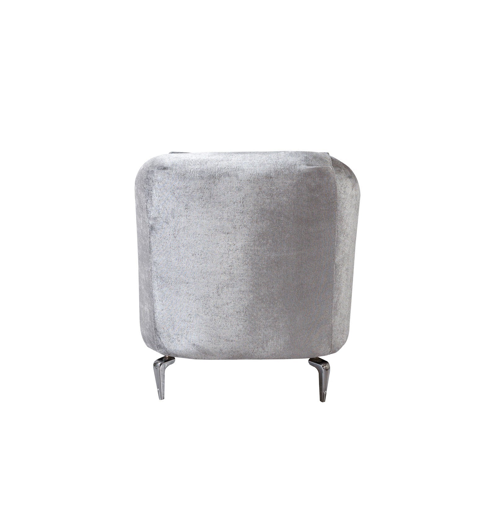 Santana Silver Velvet Chair, view 6