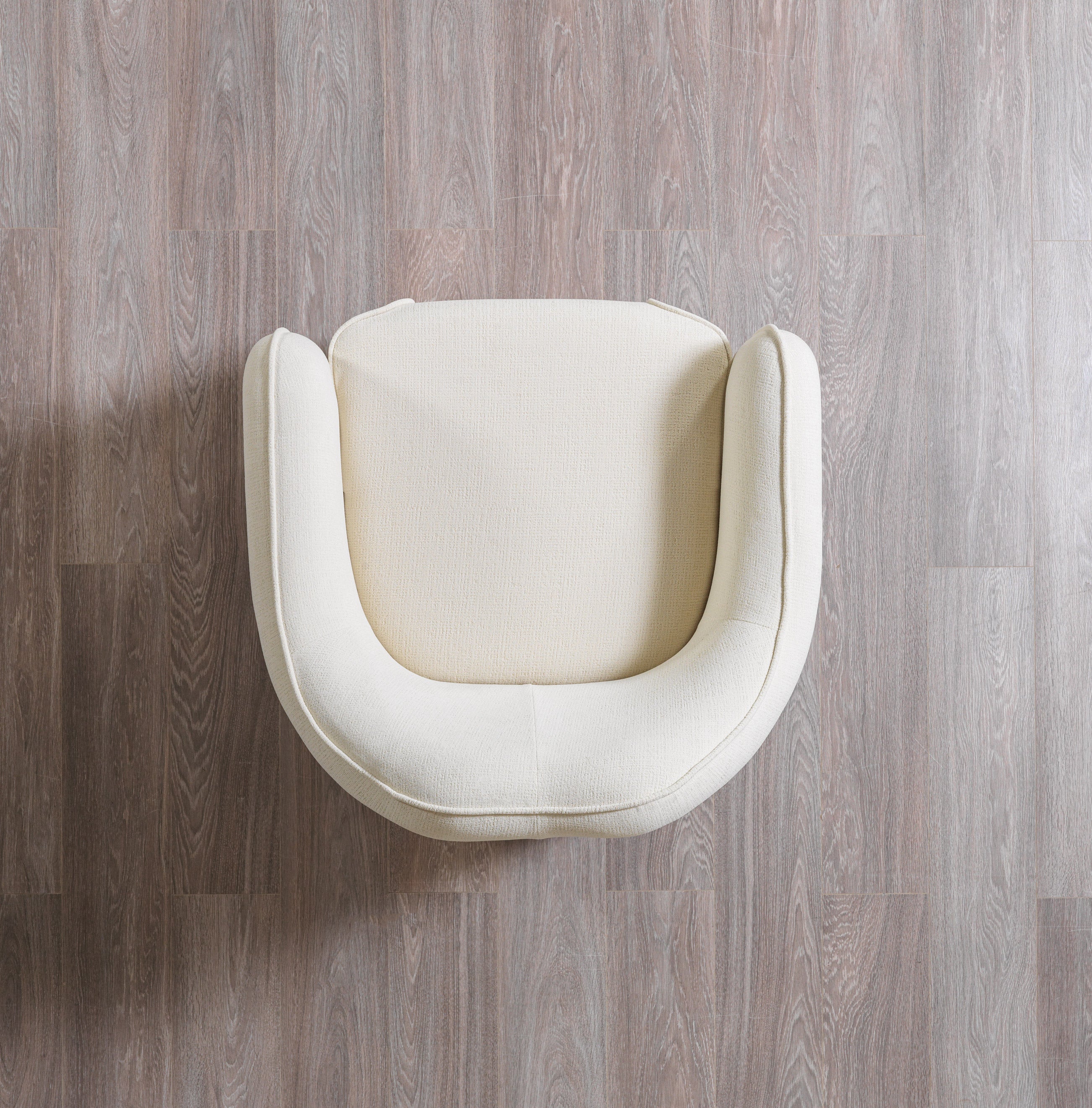 Helena Ivory Velvet Chair, view 6